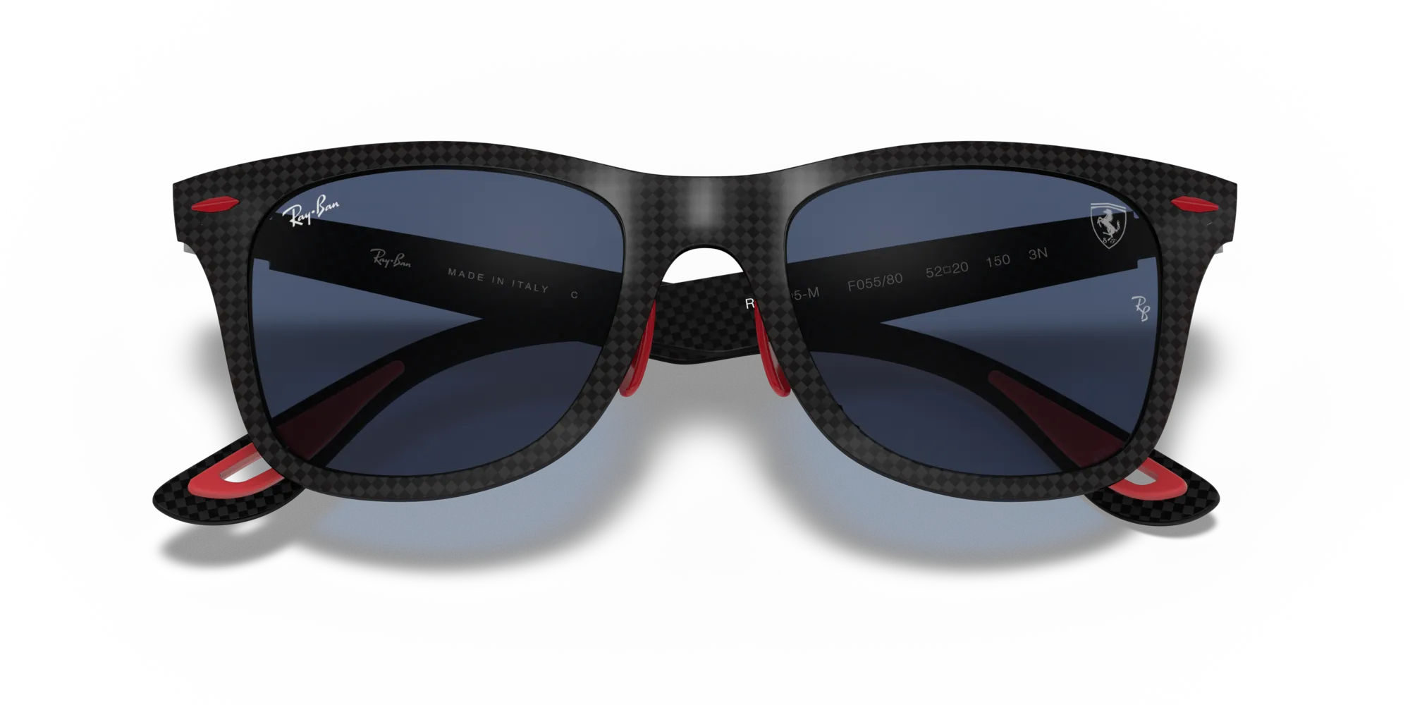Ray - Ban RB8395M F05580 Occhiali da sole Carbonio Nero Blu Squadrata Normale - immagine 2