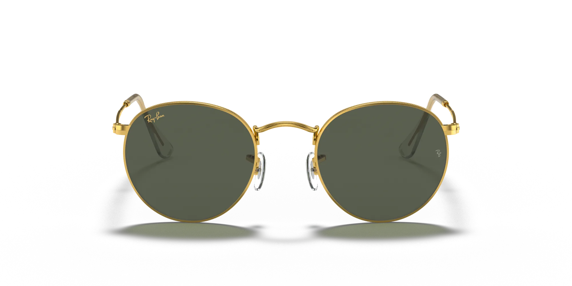 Ray - Ban RB3447 ROUND METAL 919631 Occhiali da sole Metallo Oro G15 Rotonda Normale - immagine 3