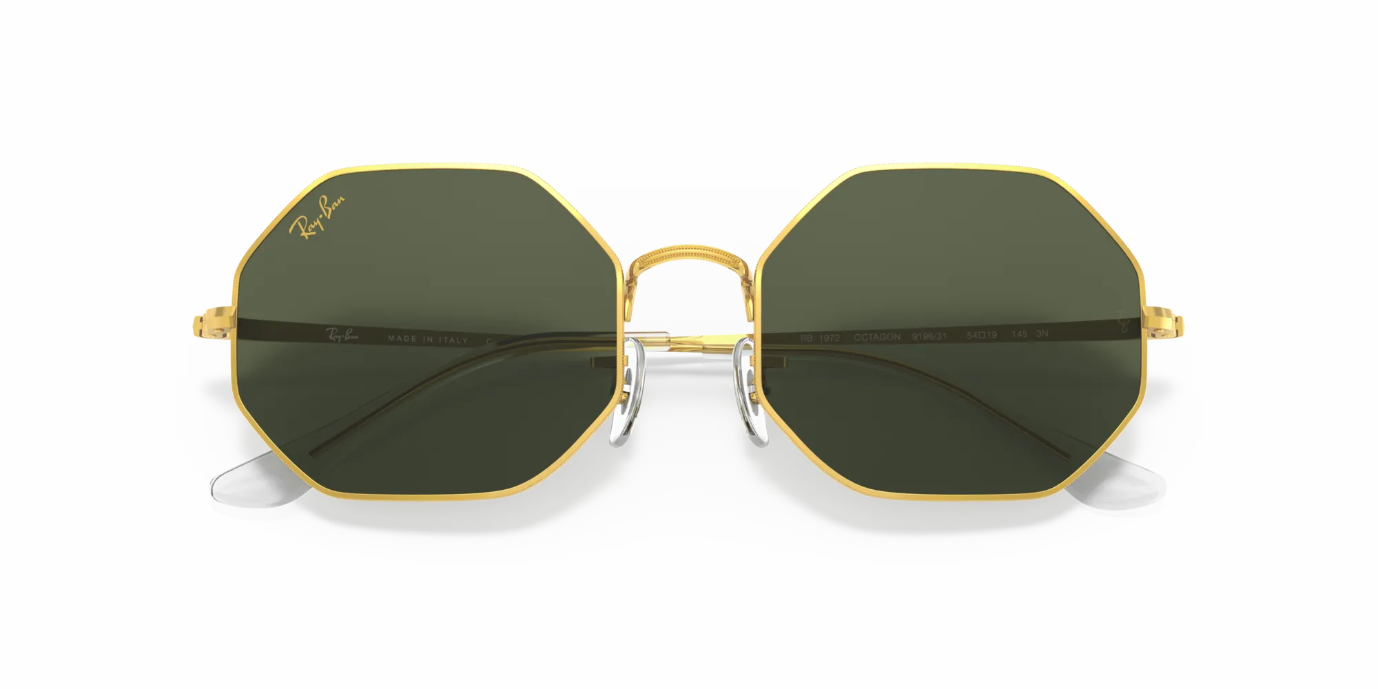 Ray - Ban RB1972 OCTAGON 919631 Occhiali da sole Metallo Oro G15 Geometrica Normale - immagine 2