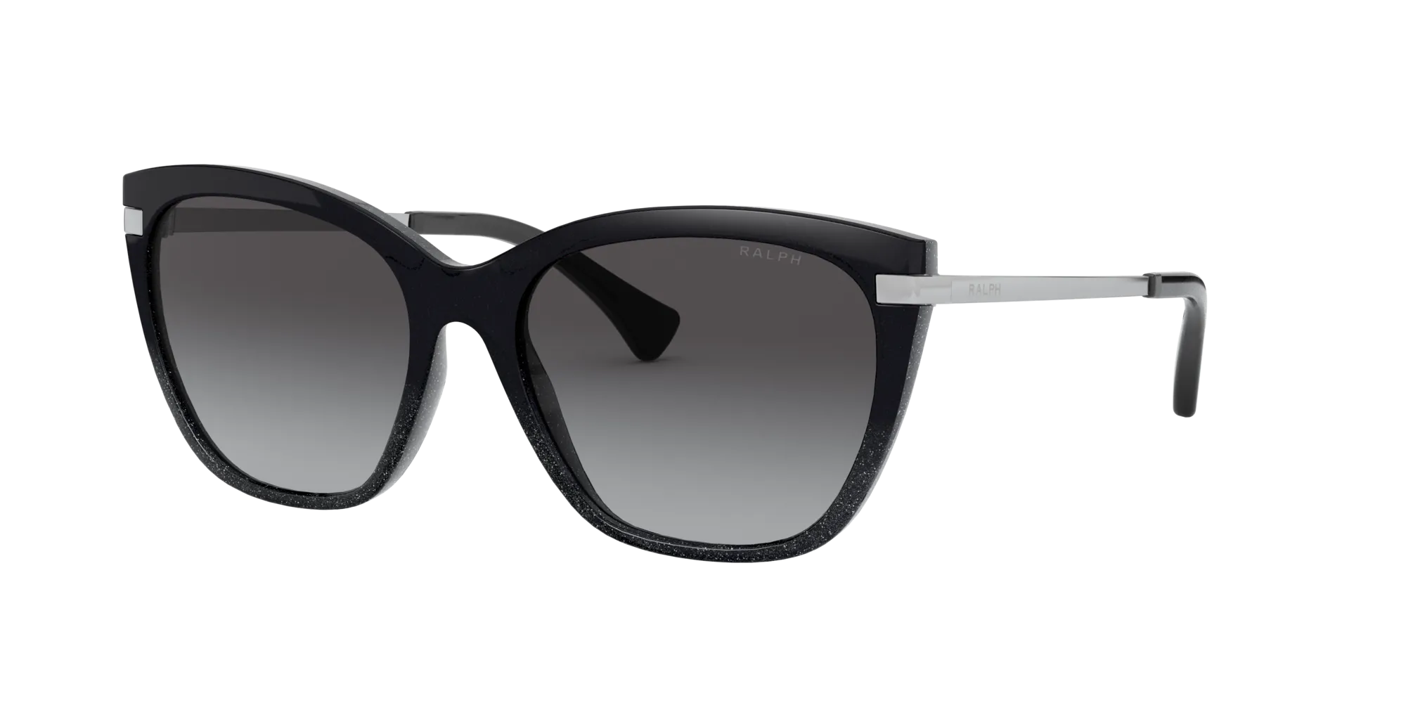 Ralph Lauren RA5267 58418G Occhiali da sole Iniettato Nero Grigio Farfalla Normale Sfumato - immagine 1