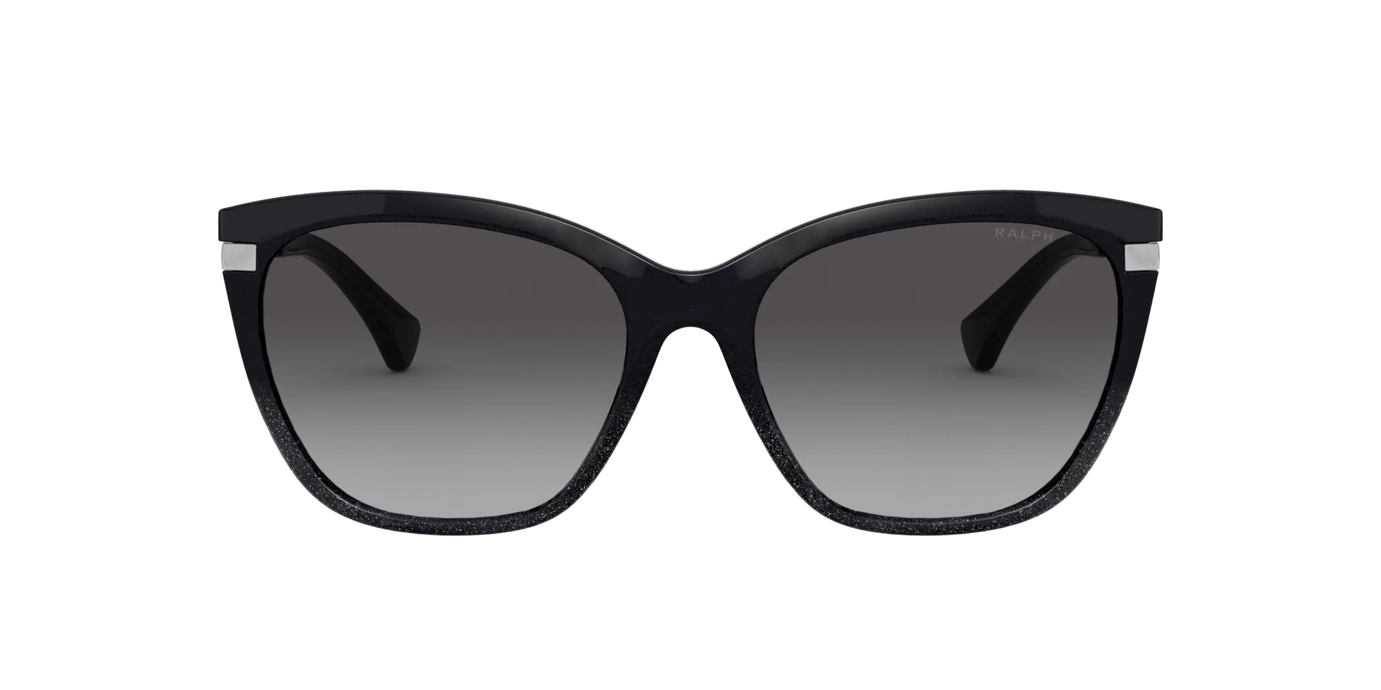 Ralph Lauren RA5267 58418G Occhiali da sole Iniettato Nero Grigio Farfalla Normale Sfumato - immagine 2