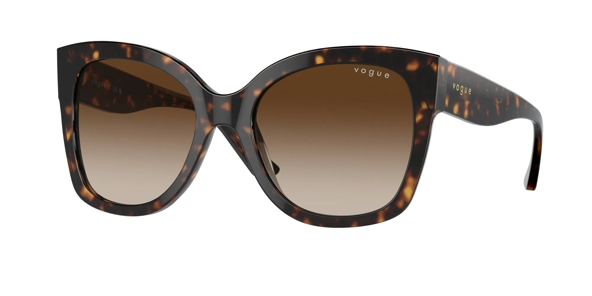 VOGUE EYEWEAR VO5338S W65613 Occhiali da sole Acetato Marrone Marrone Pillow Normale Sfumato - immagine 1