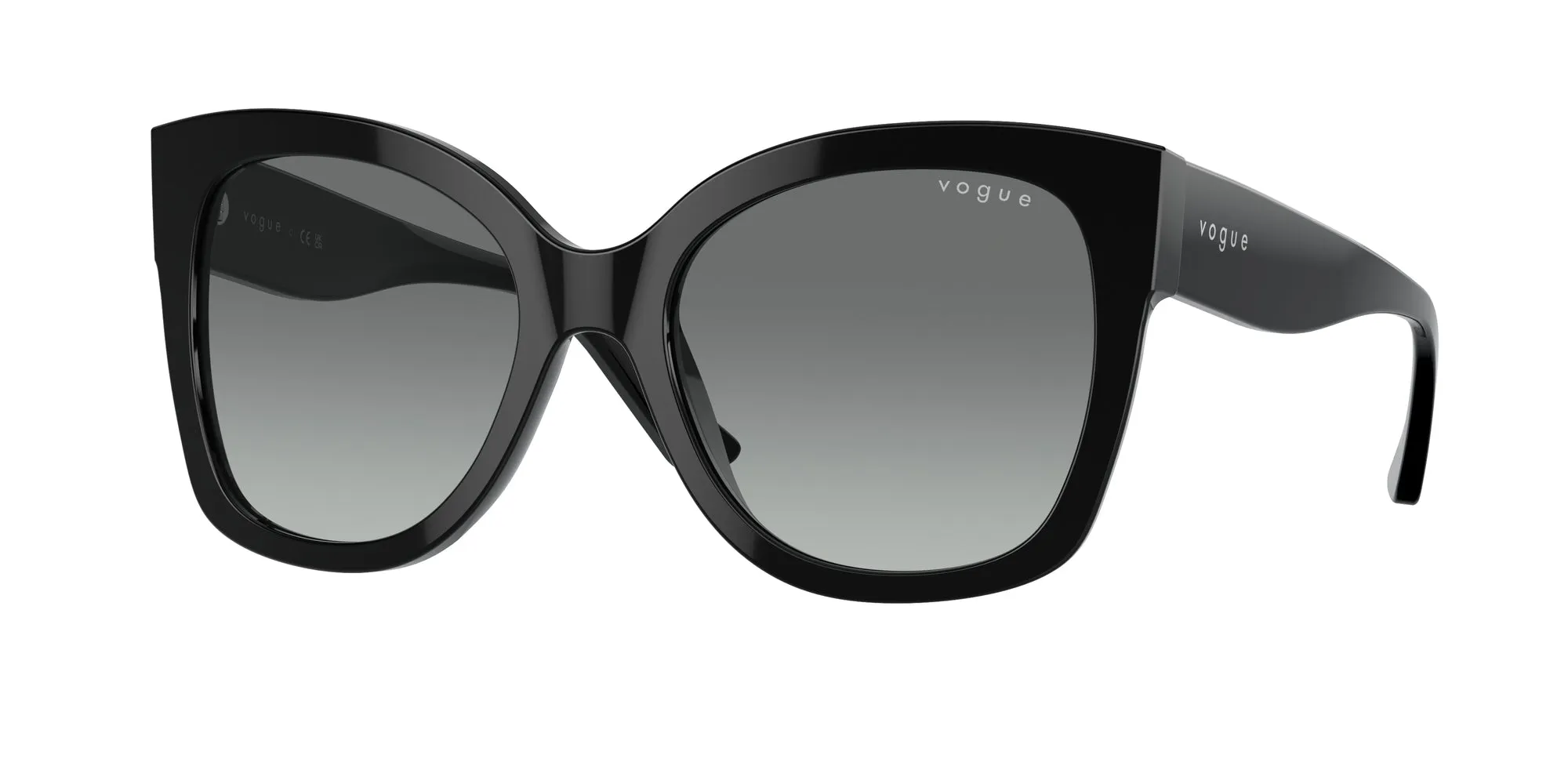 VOGUE EYEWEAR VO5338S W44/11 Occhiali da sole Acetato Nero Grigio Pillow Normale Sfumato - immagine 1