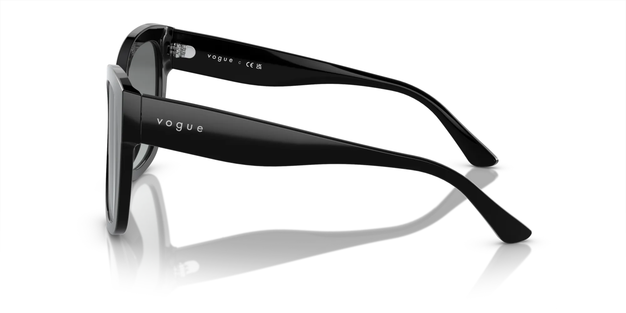 VOGUE EYEWEAR VO5338S W44/11 Occhiali da sole Acetato Nero Grigio Pillow Normale Sfumato - immagine 4