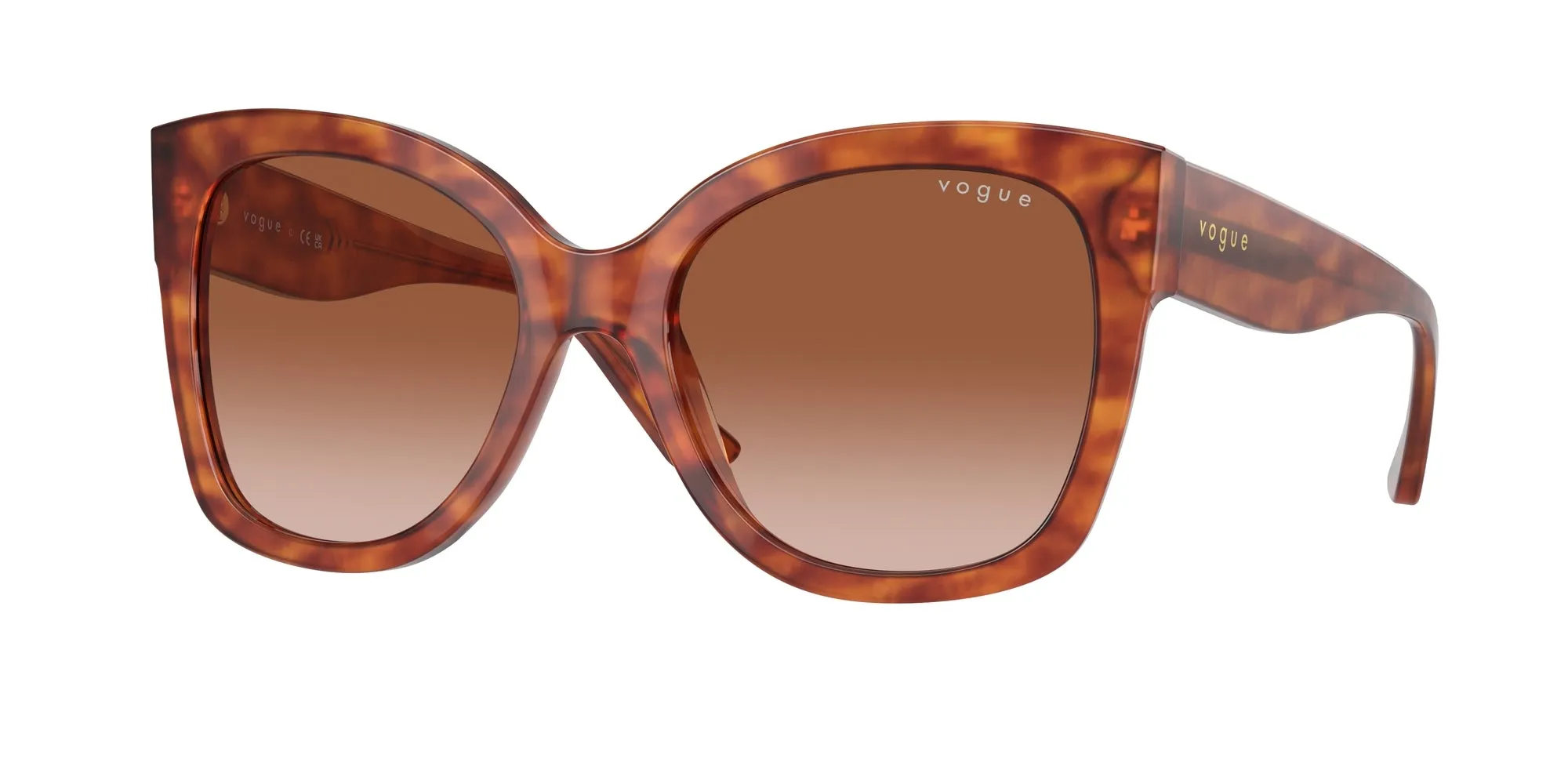 VOGUE EYEWEAR VO5338S 279213 Occhiali da sole Acetato Tartaruga Marrone Pillow Normale Sfumato - immagine 1