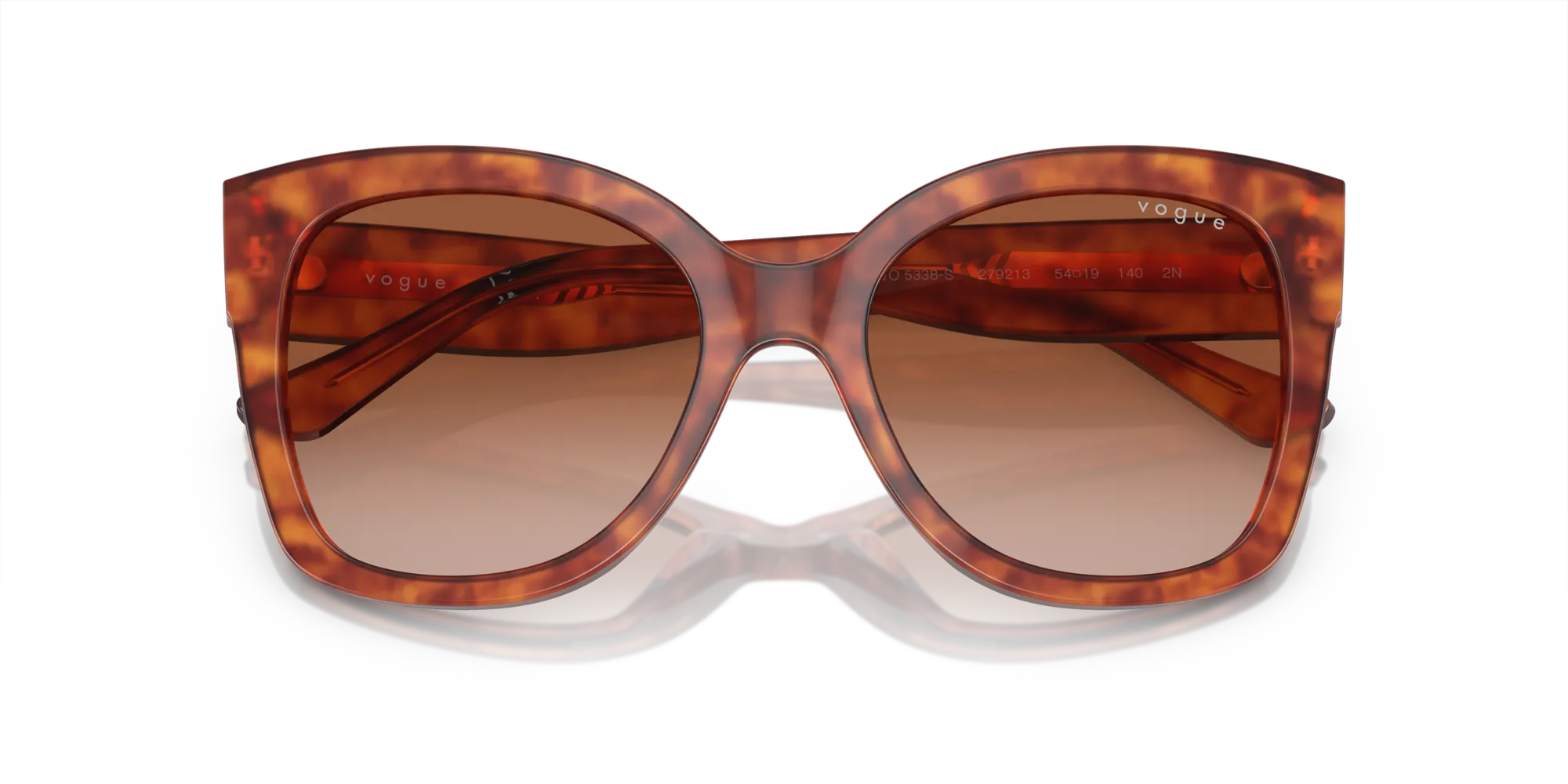 VOGUE EYEWEAR VO5338S 279213 Occhiali da sole Acetato Tartaruga Marrone Pillow Normale Sfumato - immagine 2