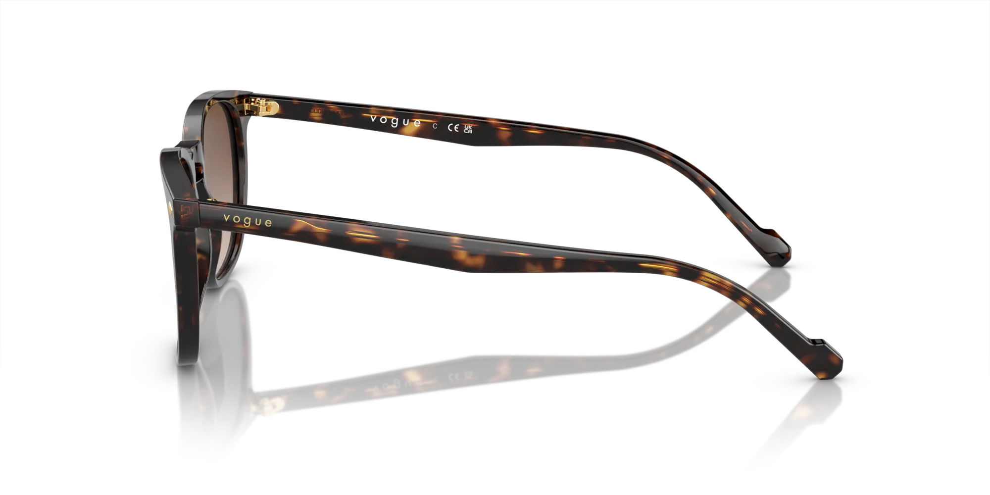 VOGUE EYEWEAR VO5328S W65613 Occhiali da sole Acetato Marrone Marrone Squadrata Normale Sfumato - immagine 4