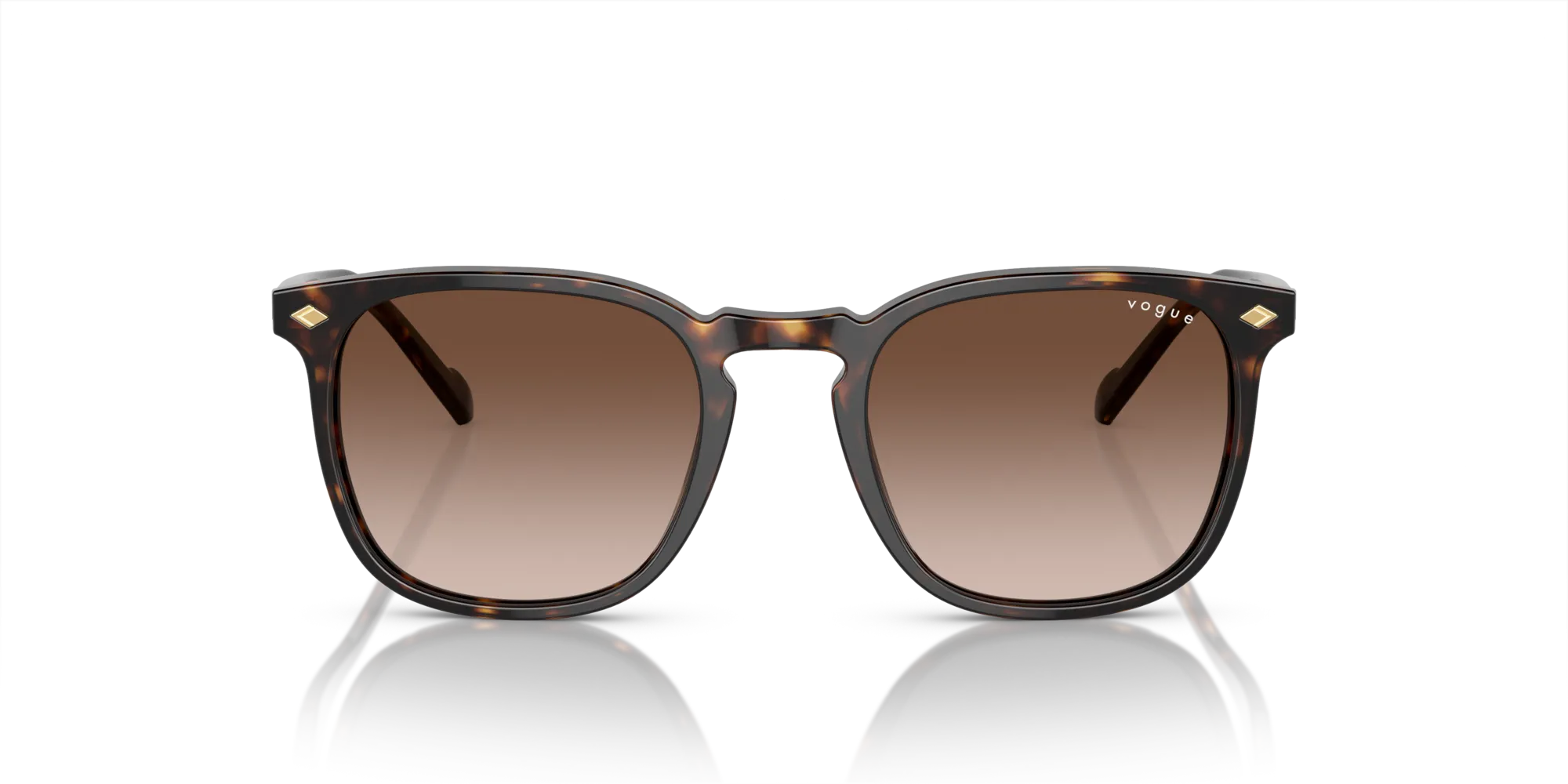 VOGUE EYEWEAR VO5328S W65613 Occhiali da sole Acetato Marrone Marrone Squadrata Normale Sfumato - immagine 3