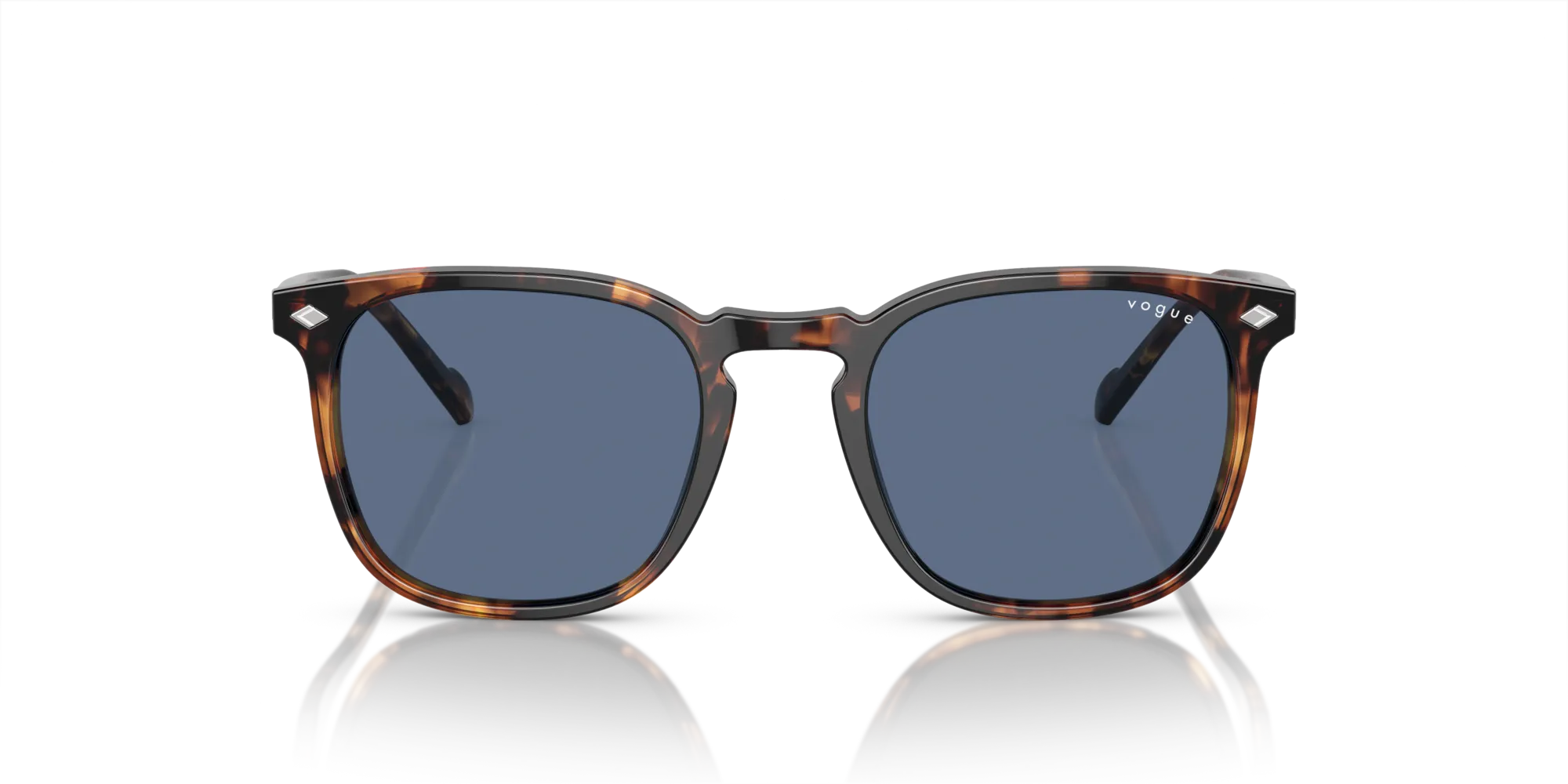 VOGUE EYEWEAR VO5328S 281980 Occhiali da sole Acetato Tartaruga Blu Squadrata Normale - immagine 3