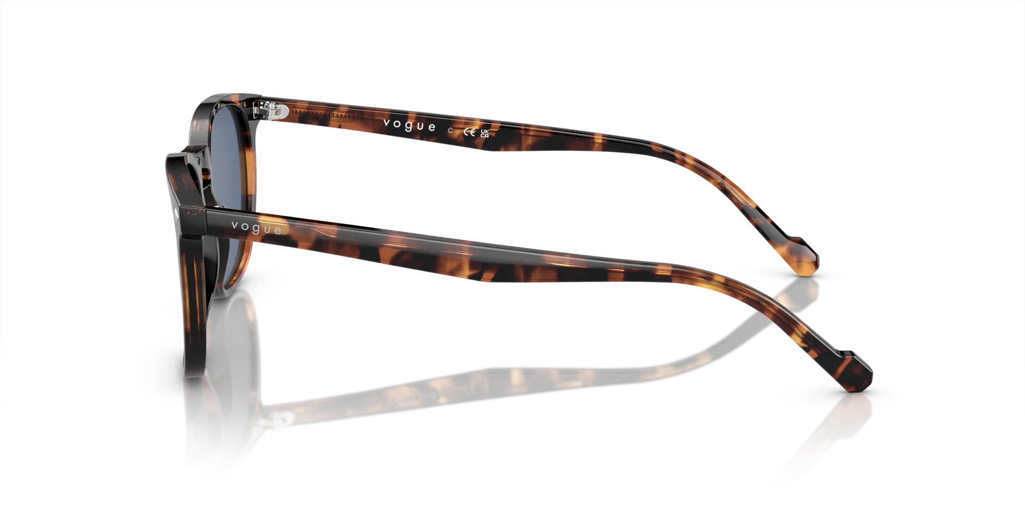 VOGUE EYEWEAR VO5328S 281980 Occhiali da sole Acetato Tartaruga Blu Squadrata Normale - immagine 4