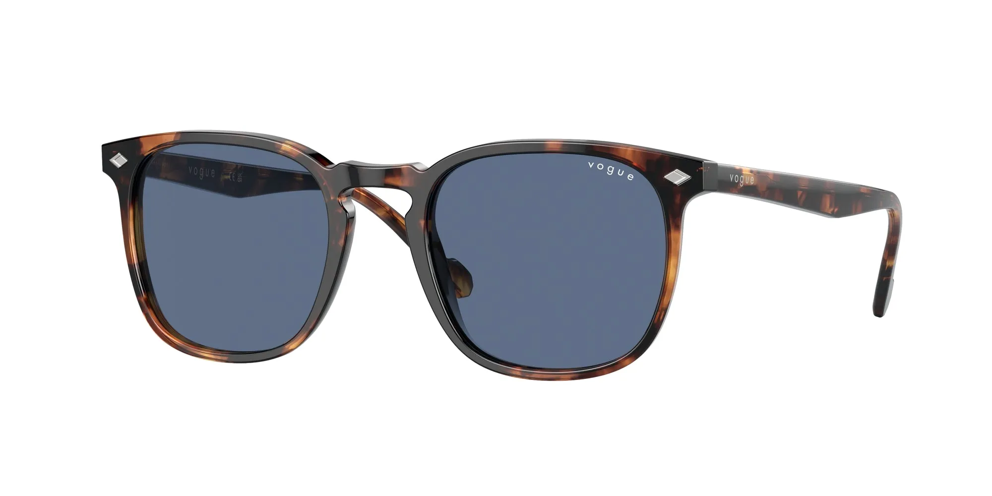 VOGUE EYEWEAR VO5328S 281980 Occhiali da sole Acetato Tartaruga Blu Squadrata Normale - immagine 1