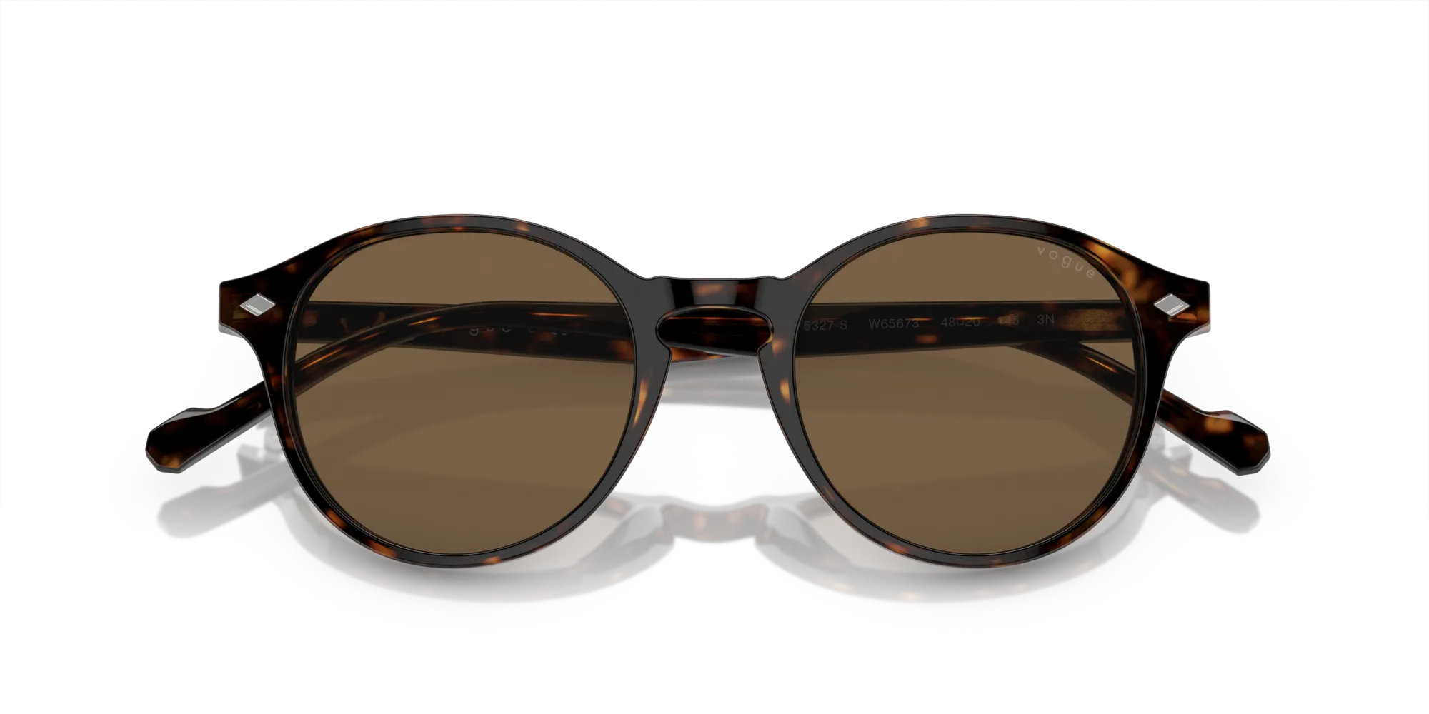 VOGUE EYEWEAR VO5327S W65673 Occhiali da sole Acetato Marrone Marrone Pantos Normale - immagine 2