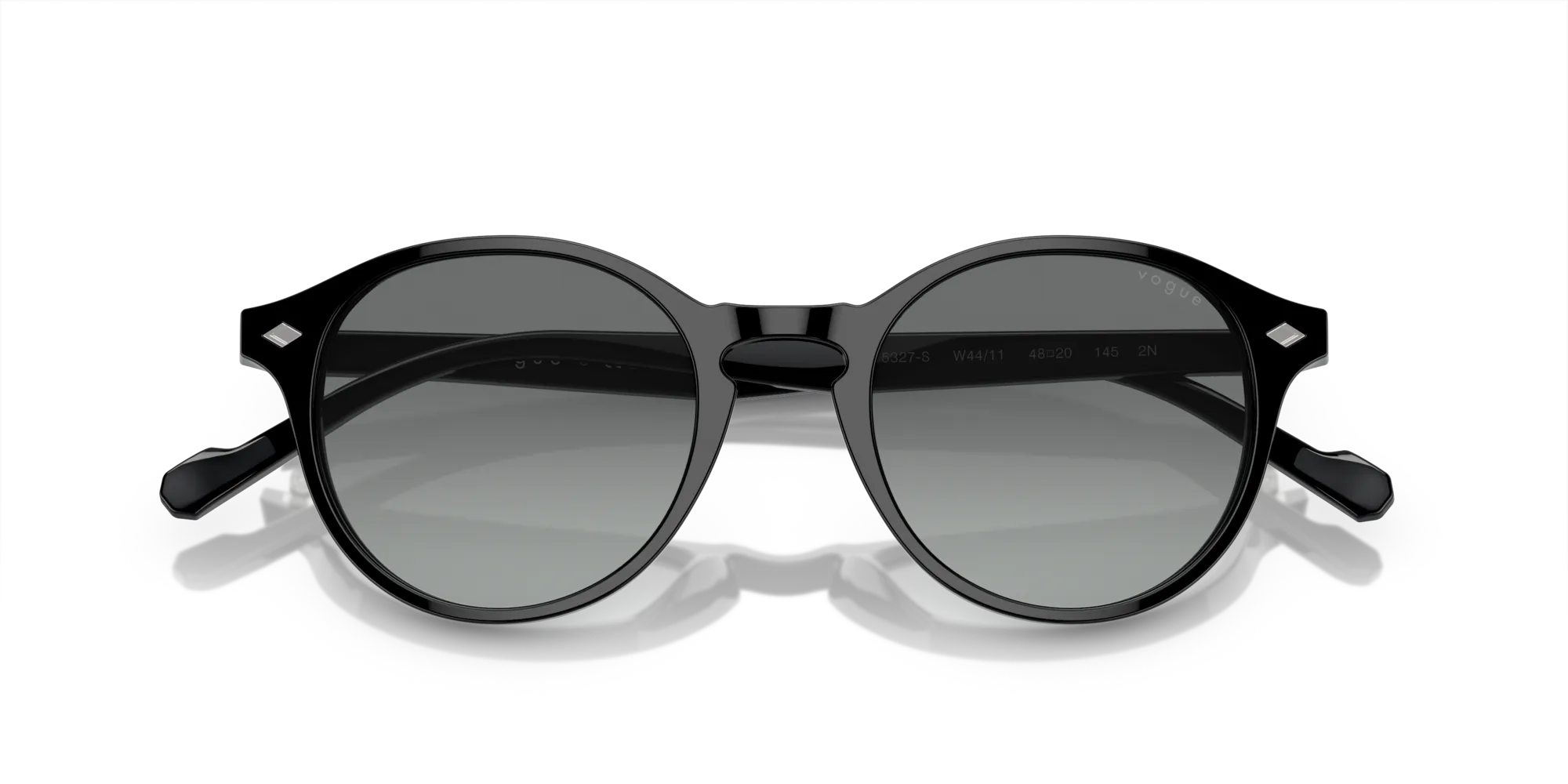 VOGUE EYEWEAR VO5327S W44/11 Occhiali da sole Acetato Nero Grigio Pantos Normale Sfumato - immagine 2