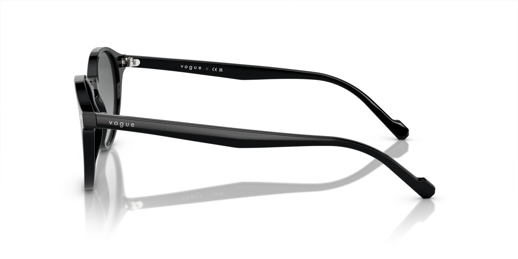 VOGUE EYEWEAR VO5327S W44/11 Occhiali da sole Acetato Nero Grigio Pantos Normale Sfumato - immagine 4