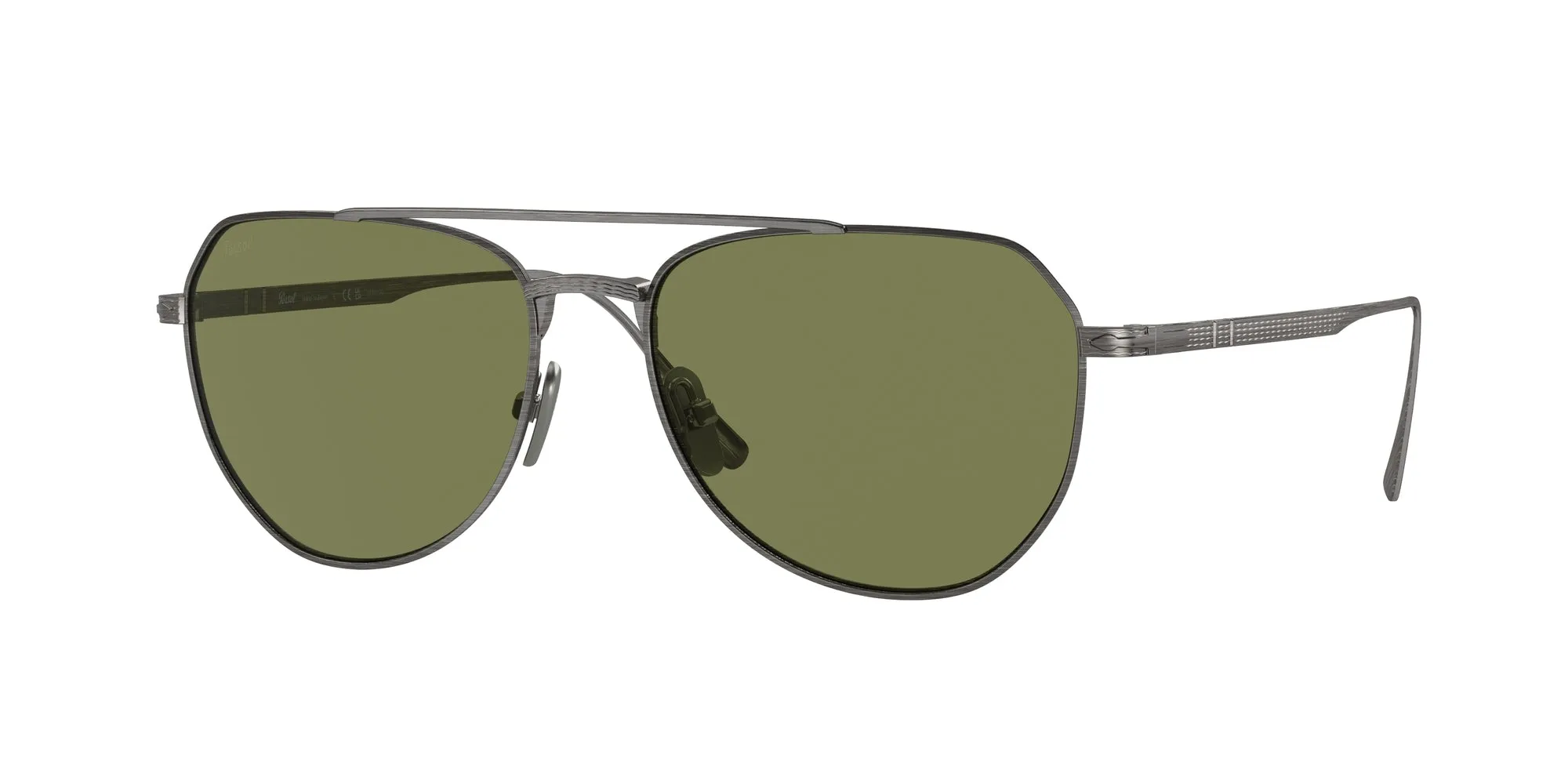 Persol PO5003ST 80014E Occhiali da sole Titanio Grigio Verde Pantos Normale - immagine 1