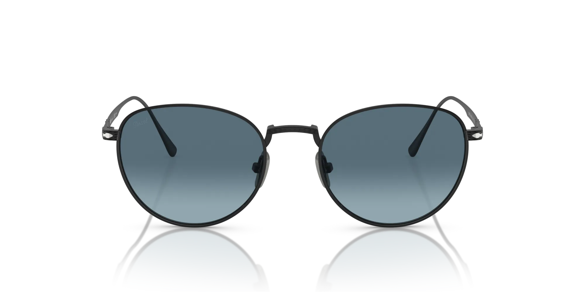 Persol PO5002ST 8004Q8 Occhiali da sole Titanio Nero Blu Pantos Normale Sfumato - immagine 3