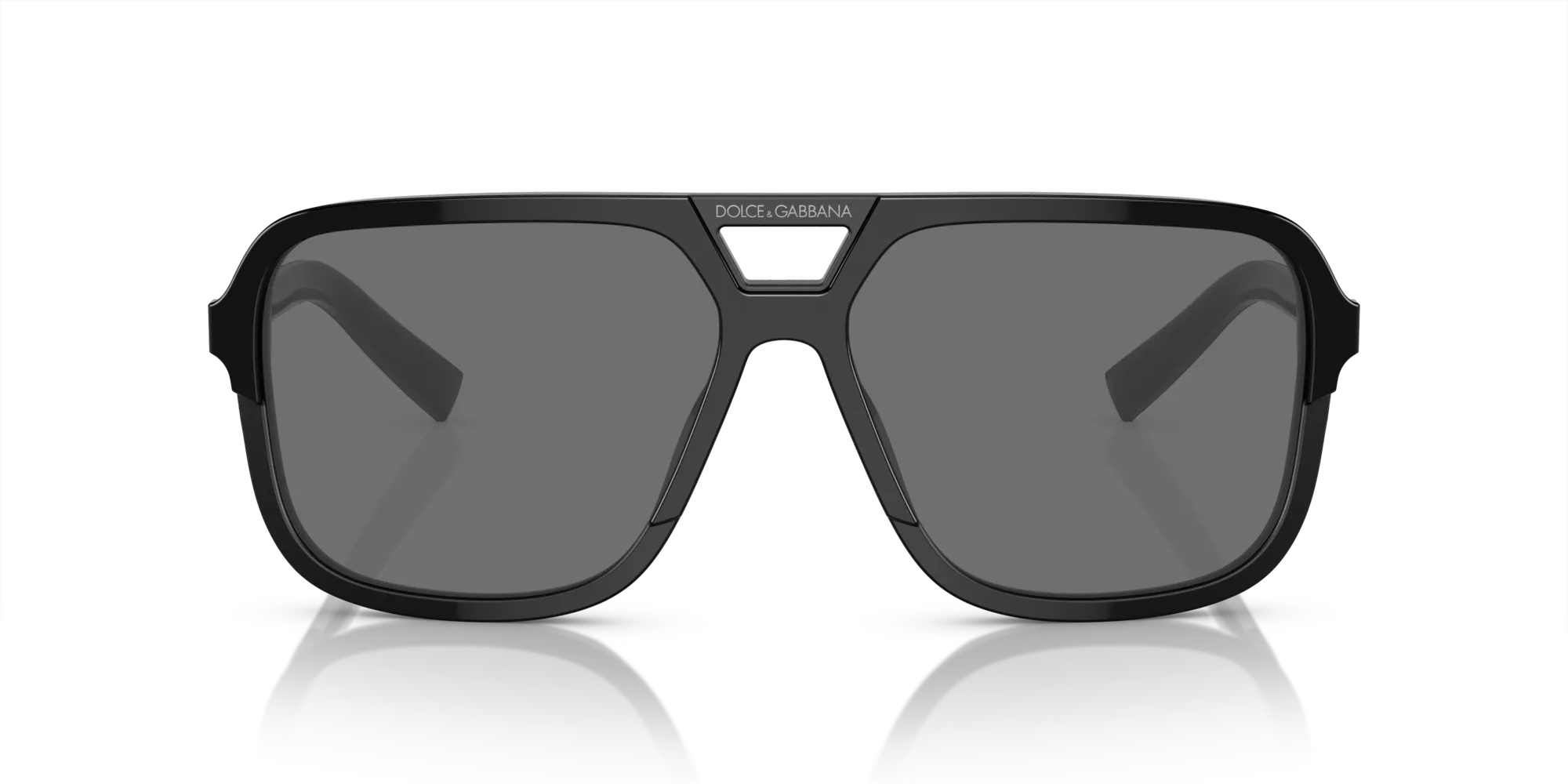 Dolce & Gabbana DG4354 193481 Occhiali da sole Acetato Nero Grigio Squadrata Polarizzata - immagine 3