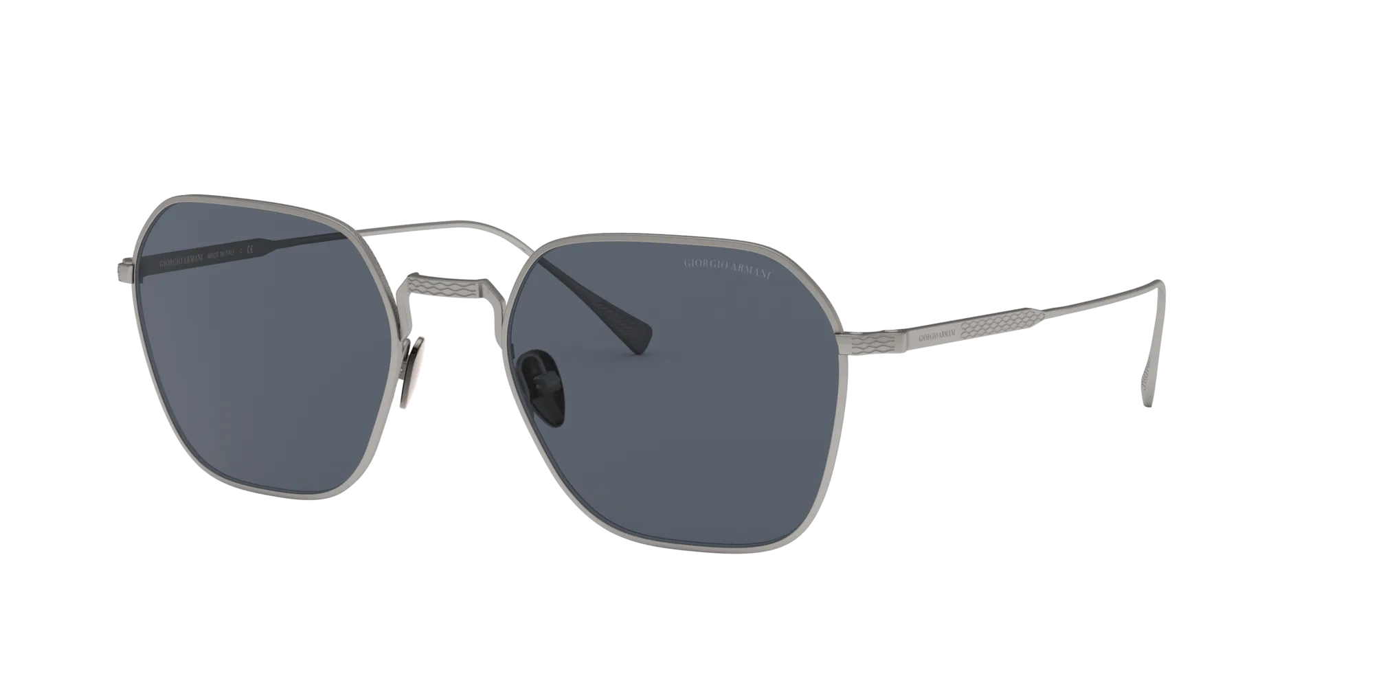 Giorgio Armani AR6104 300387 Occhiali da sole Metallo Grigio Grigio Squadrata Normale - immagine 1