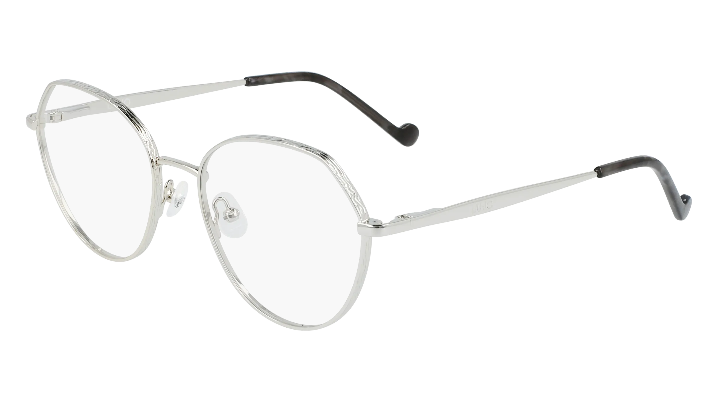 Liu Jo LJ2154 045 Montature da vista Metallo Argento Rotonda Normale - immagine 1