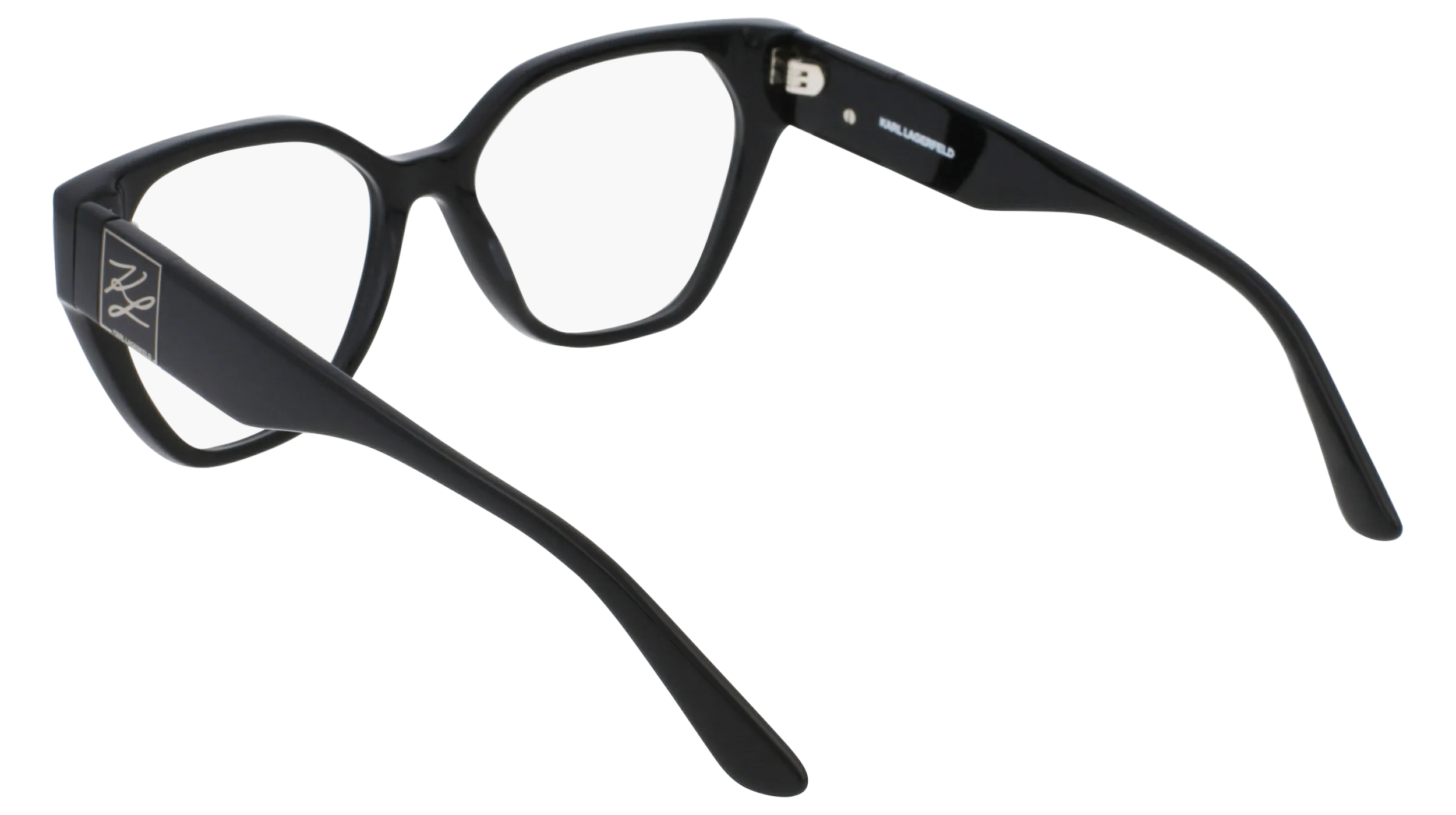 Karl Lagerfeld KL6053 001 Montature da vista Acetato Nero Squadrata Normale Normale - immagine 3