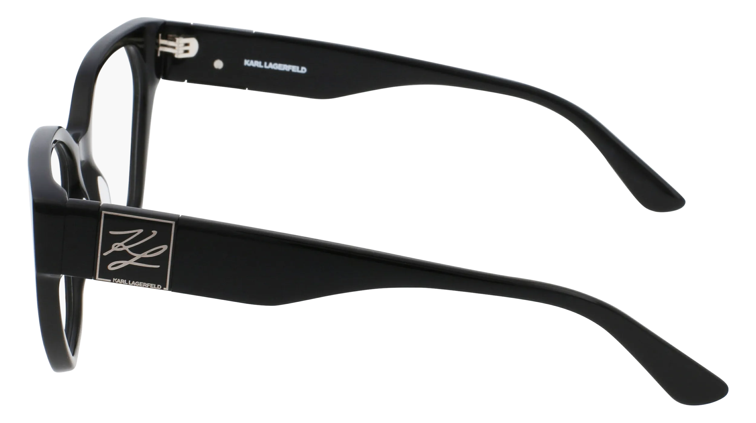 Karl Lagerfeld KL6053 001 Montature da vista Acetato Nero Squadrata Normale Normale - immagine 4