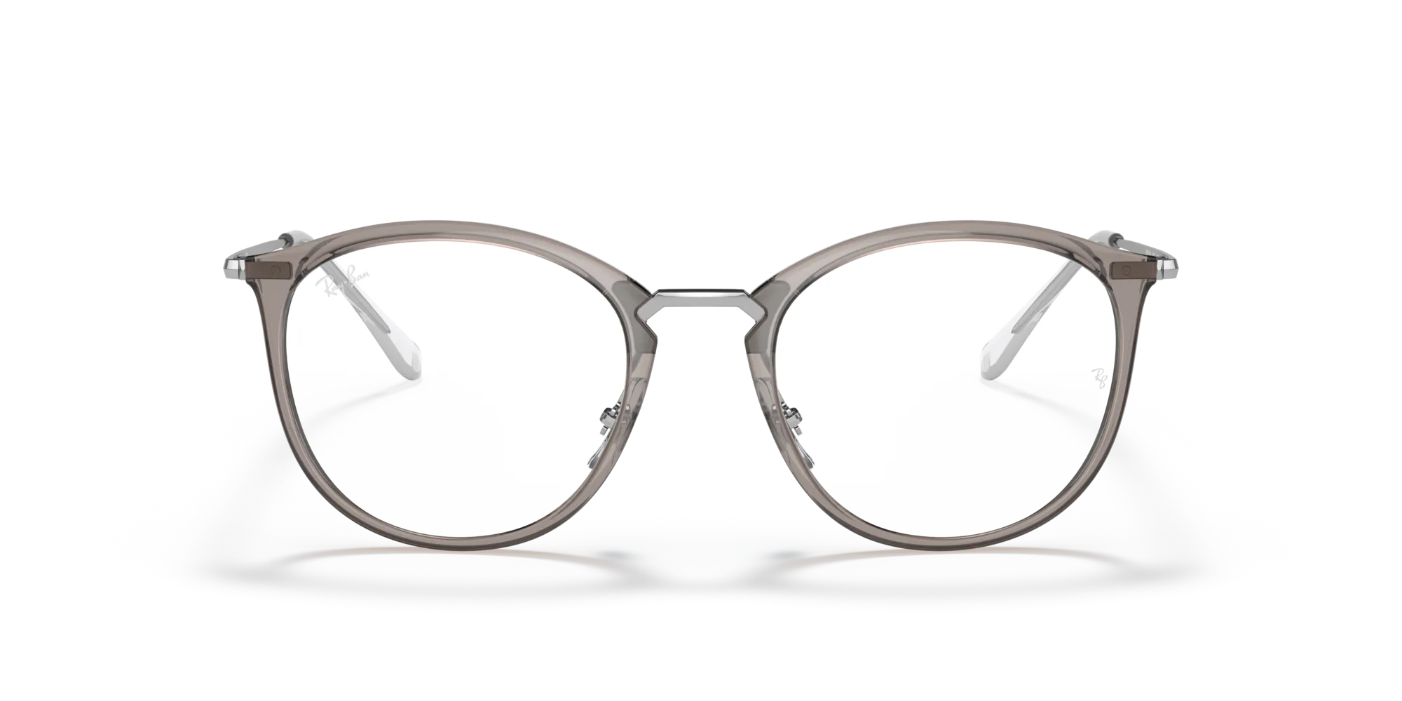 Ray - Ban RX7140 8125 Montature da vista Iniettato Grigio Trasparente Pantos Normale - immagine 3