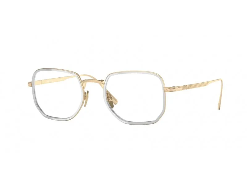 Persol PO5006VT 8005 Montature da vista Titanio Argento Geometrica - immagine 1