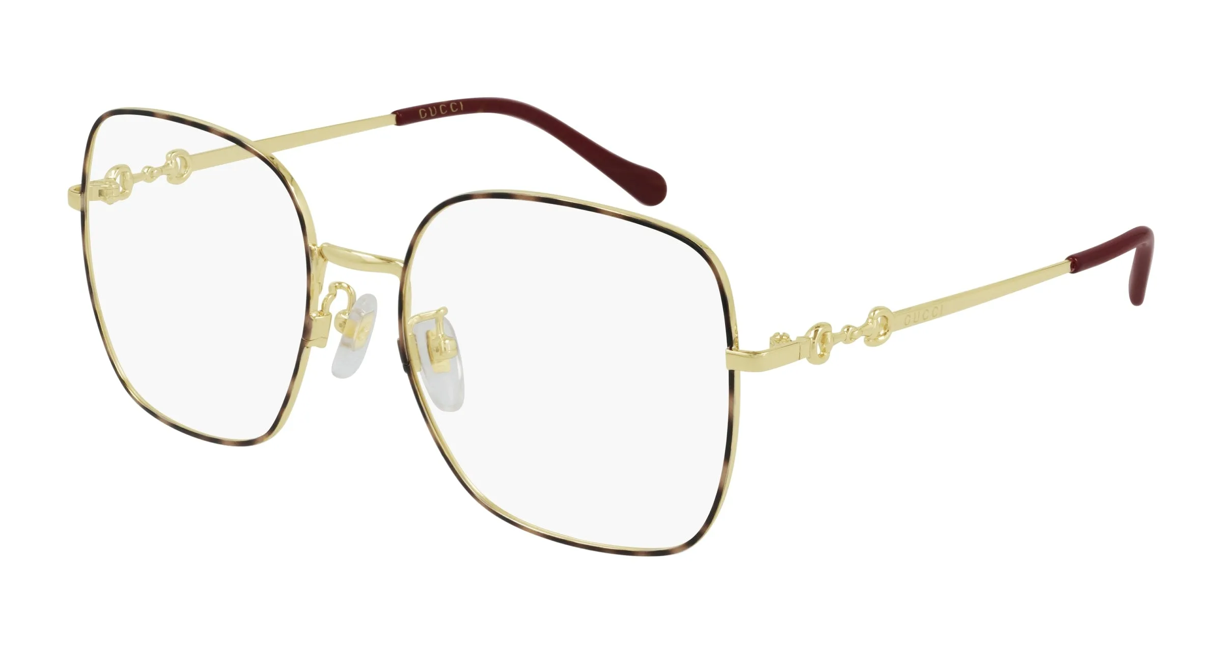 Gucci GG0883OA 002 Montature da vista Metallo Oro Squadrata - immagine 1