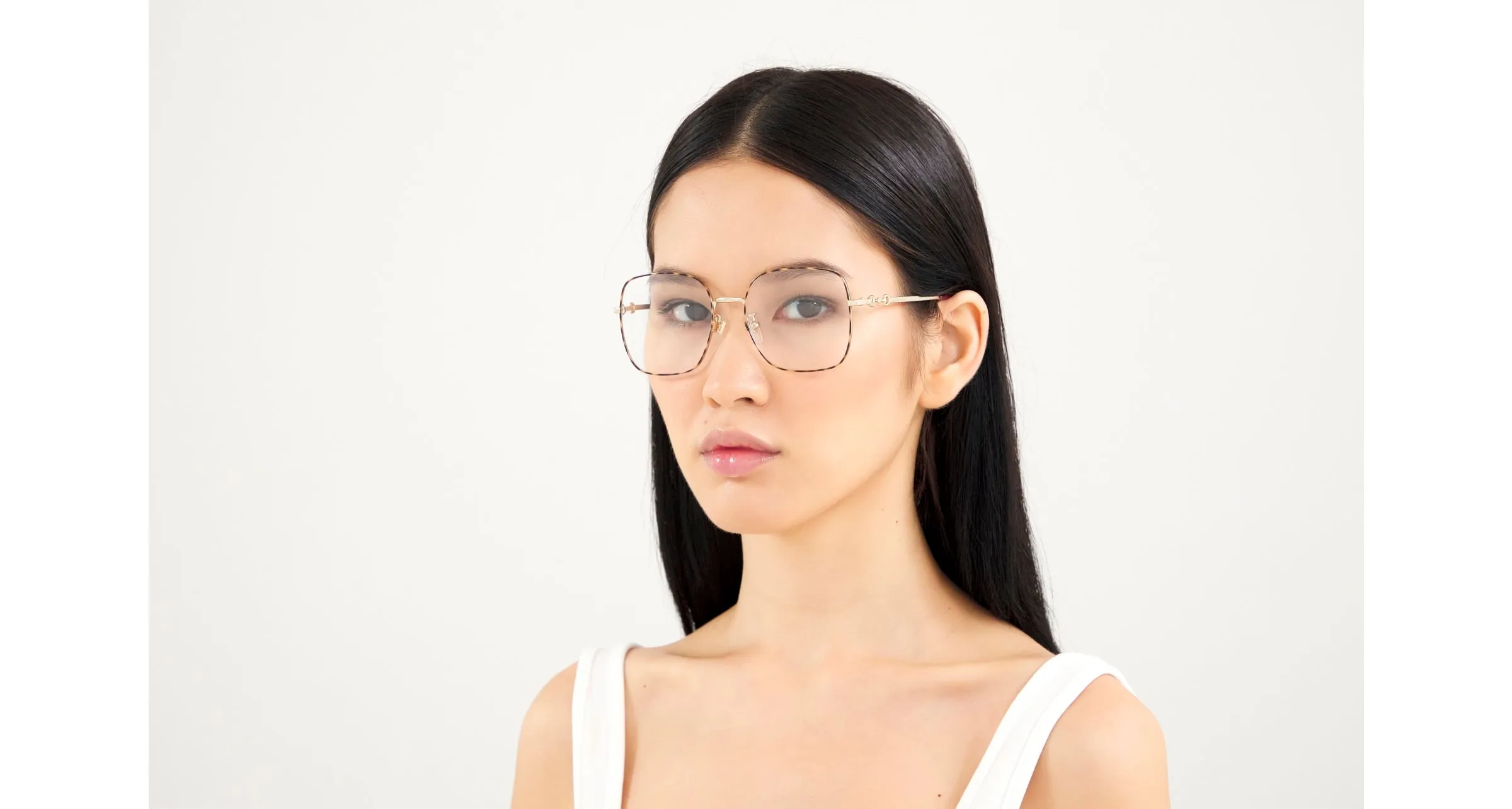 Gucci GG0883OA 002 Montature da vista Metallo Oro Squadrata - immagine 2