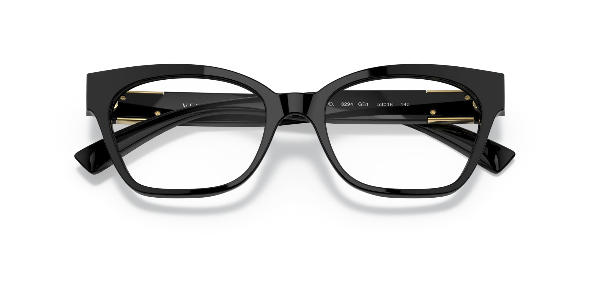 Versace VE3294 GB1 Montature da vista Acetato Nero Cat Eye Normale - immagine 2