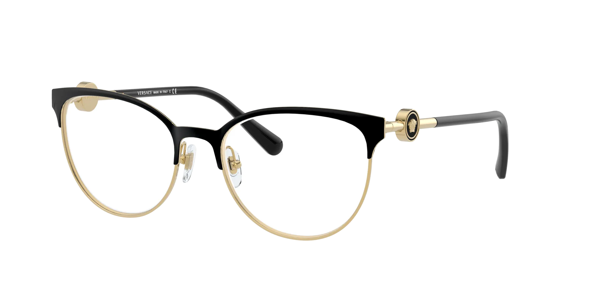 Versace VE1271 1433 Montature da vista Metallo Nero Cat Eye Normale - immagine 1