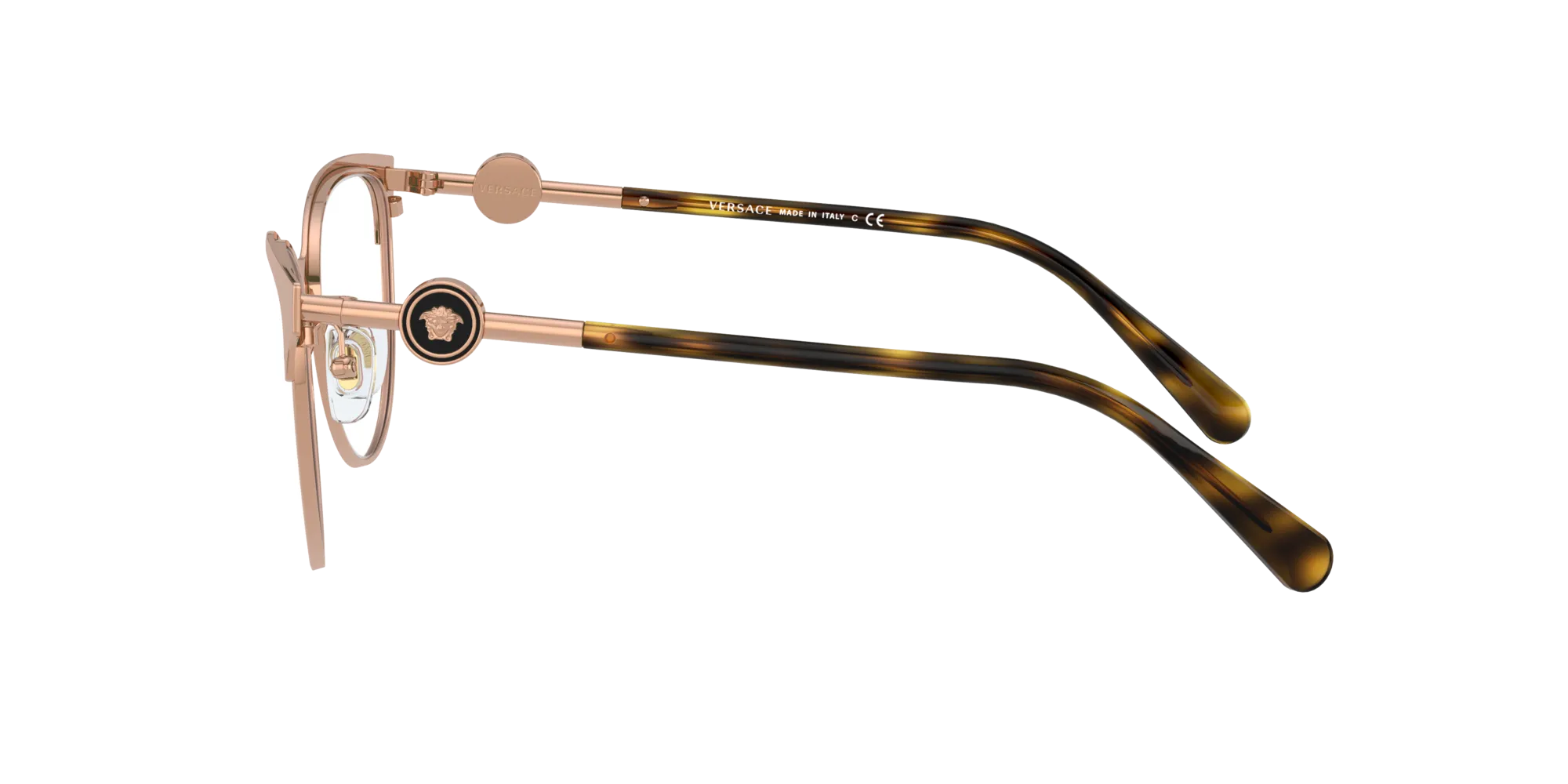 Versace VE1271 1412 Montature da vista Metallo Rosa Cat Eye Normale - immagine 3