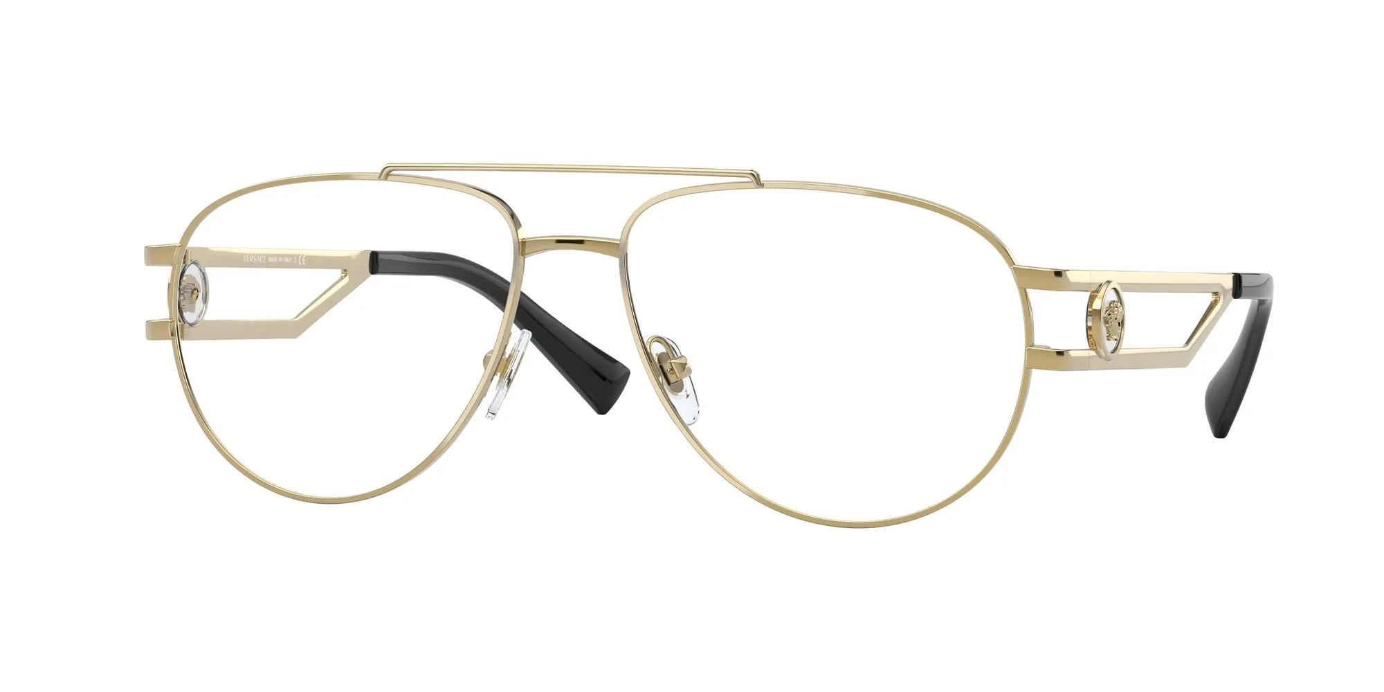 Versace VE1269 1002 Montature da vista Metallo Oro Pilot - immagine 1