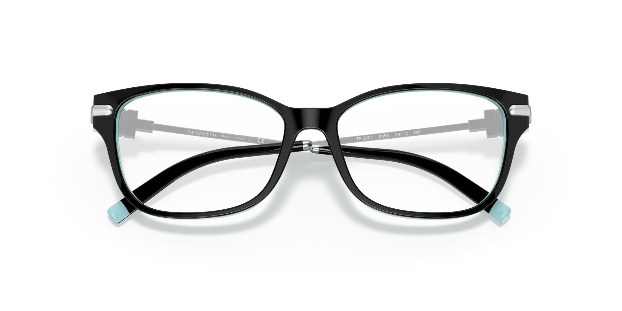 Tiffany TF2207 8055 Montature da vista Acetato Nero Squadrata Normale - immagine 2