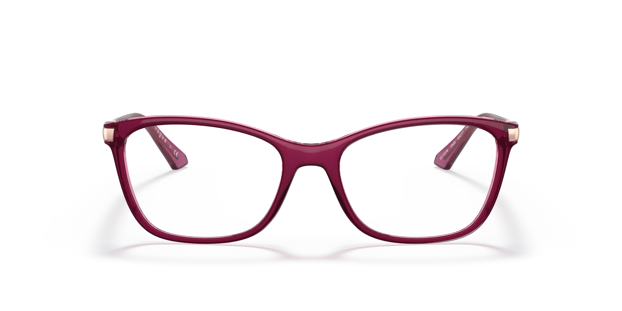 VOGUE EYEWEAR VO5378 2909 Montature da vista Iniettato Viola Pillow Normale - immagine 3