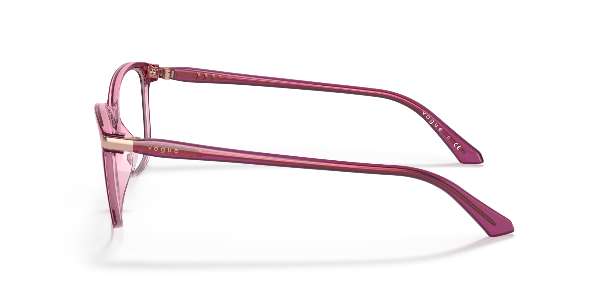 VOGUE EYEWEAR VO5378 2909 Montature da vista Iniettato Viola Pillow Normale - immagine 4
