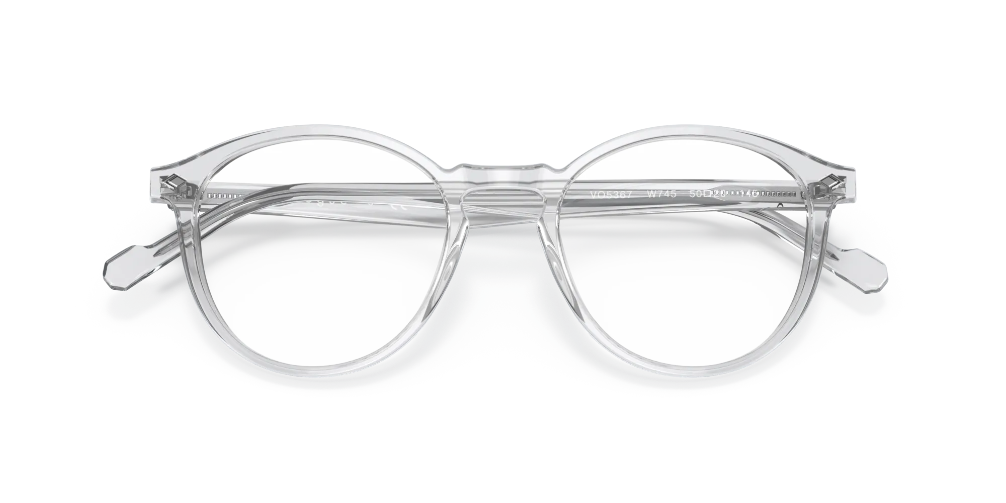 VOGUE EYEWEAR VO5367 W745 Montature da vista Acetato Trasparente Rotonda Normale - immagine 2