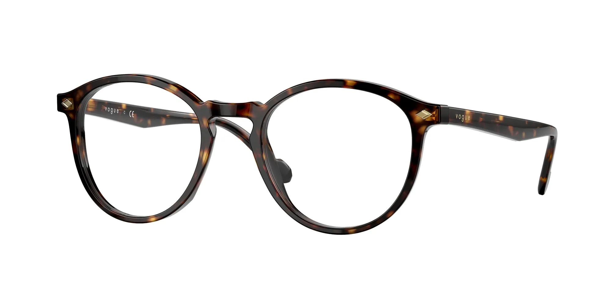 VOGUE EYEWEAR VO5367 W656 Montature da vista Acetato Marrone Rotonda Normale - immagine 1