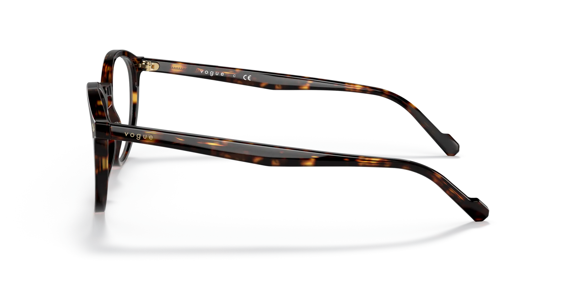 VOGUE EYEWEAR VO5367 W656 Montature da vista Acetato Marrone Rotonda Normale - immagine 4