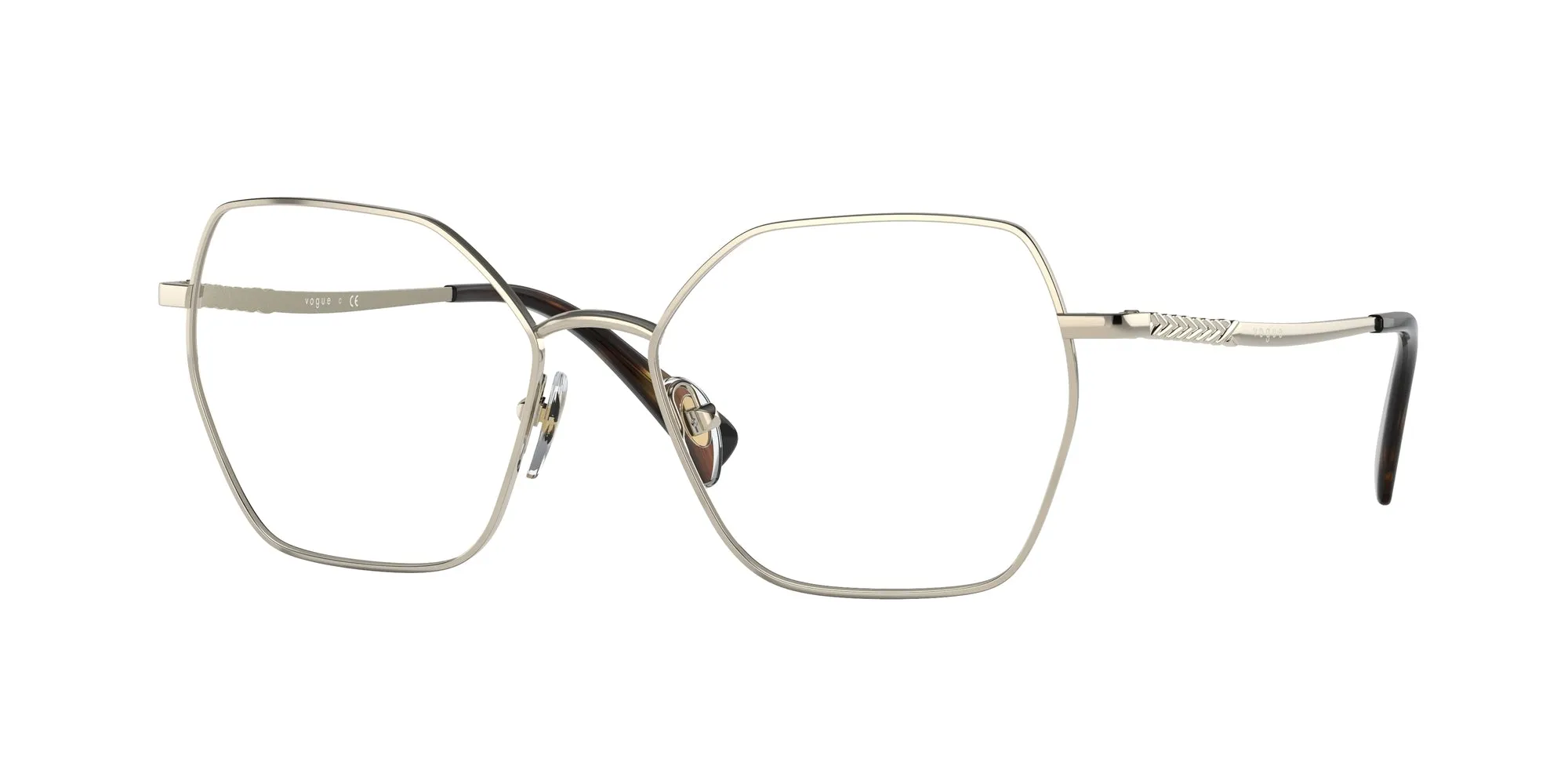 VOGUE EYEWEAR VO4196 848 Montature da vista Metallo Oro Geometrica Normale - immagine 1