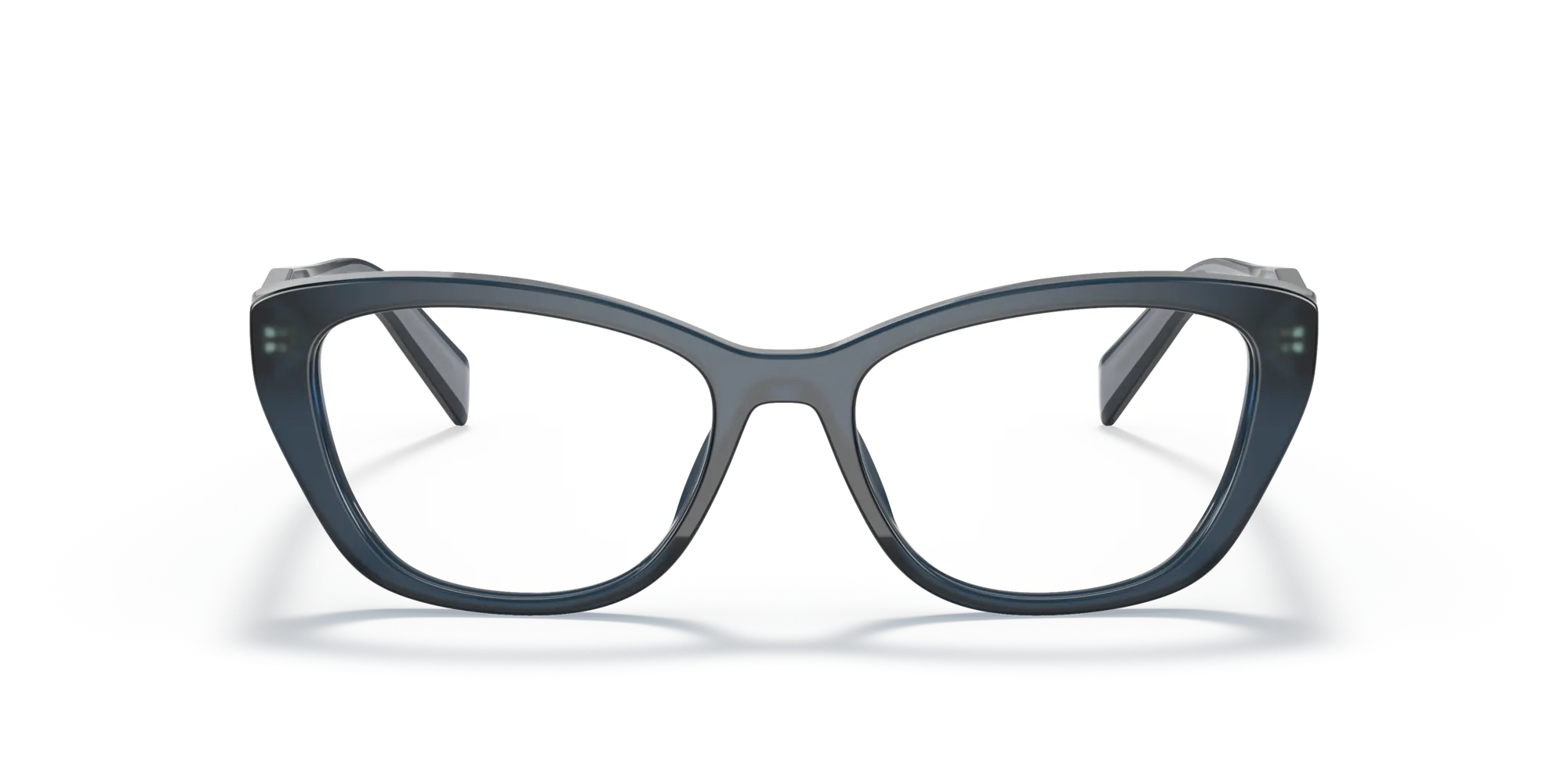 Prada PR 19WV 07Q1O1 Montature da vista Acetato Blu Cat Eye Normale - immagine 3