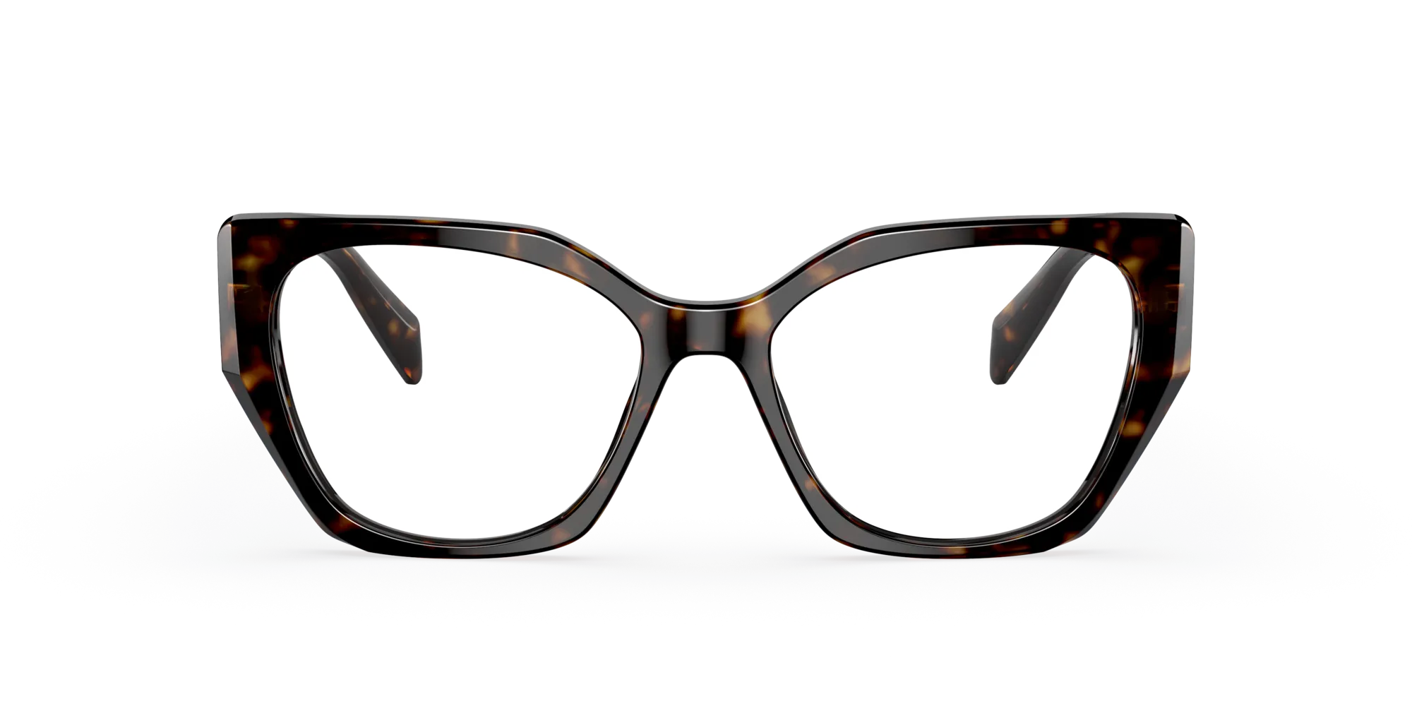 Prada PR 18WV 2AU1O1 Montature da vista Acetato Tartaruga Geometrica Normale - immagine 3