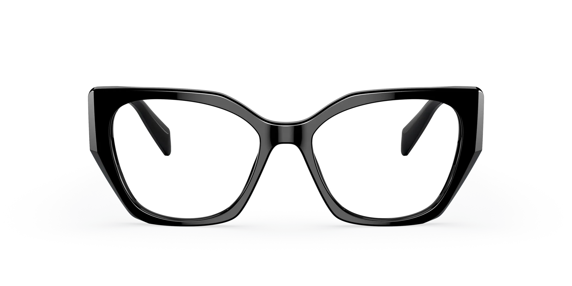 Prada PR 18WV 1AB1O1 Montature da vista Acetato Nero Geometrica Normale - immagine 3