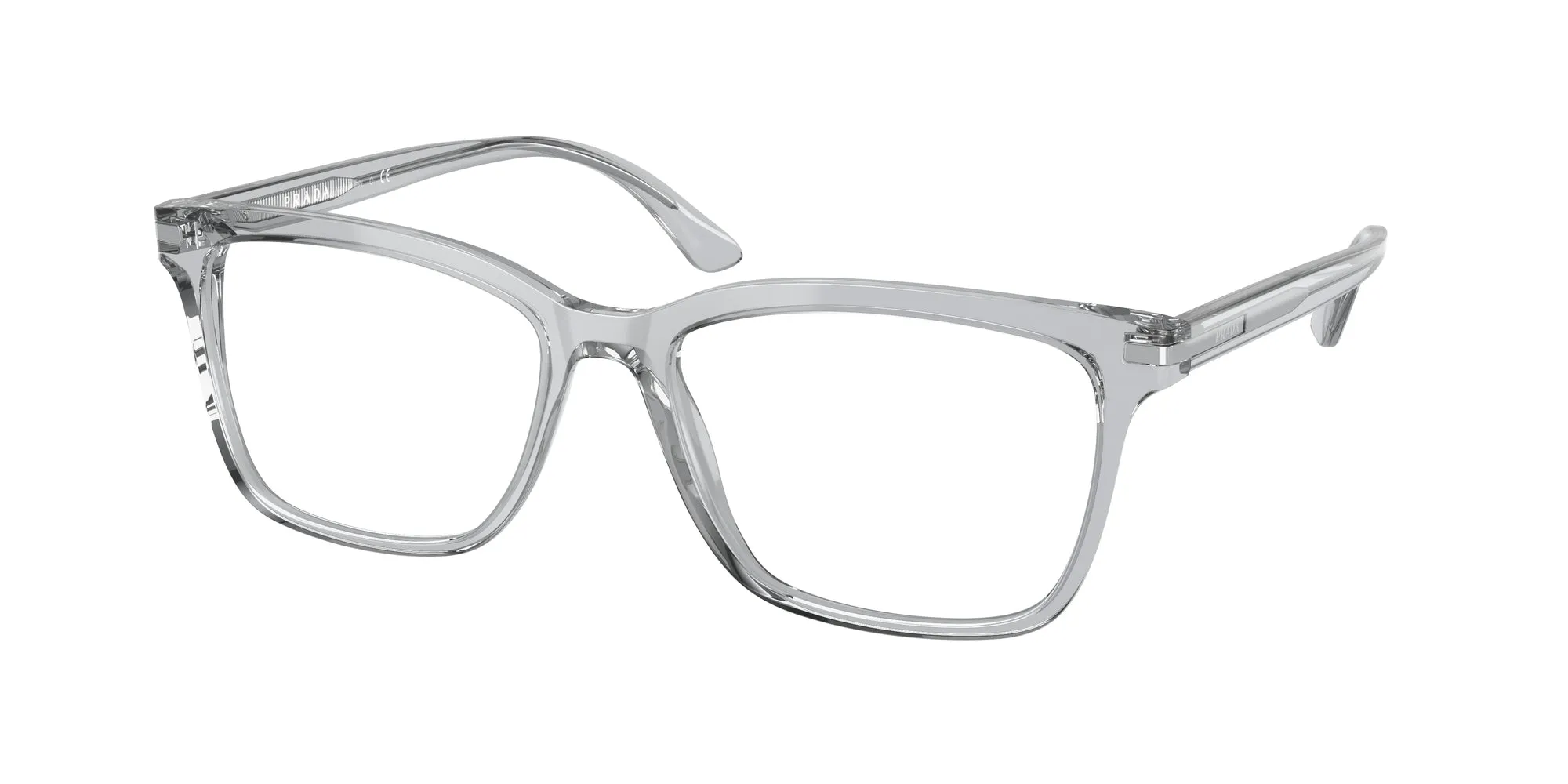 Prada PR 14WV U431O1 Montature da vista Acetato Grigio Squadrata Normale - immagine 1
