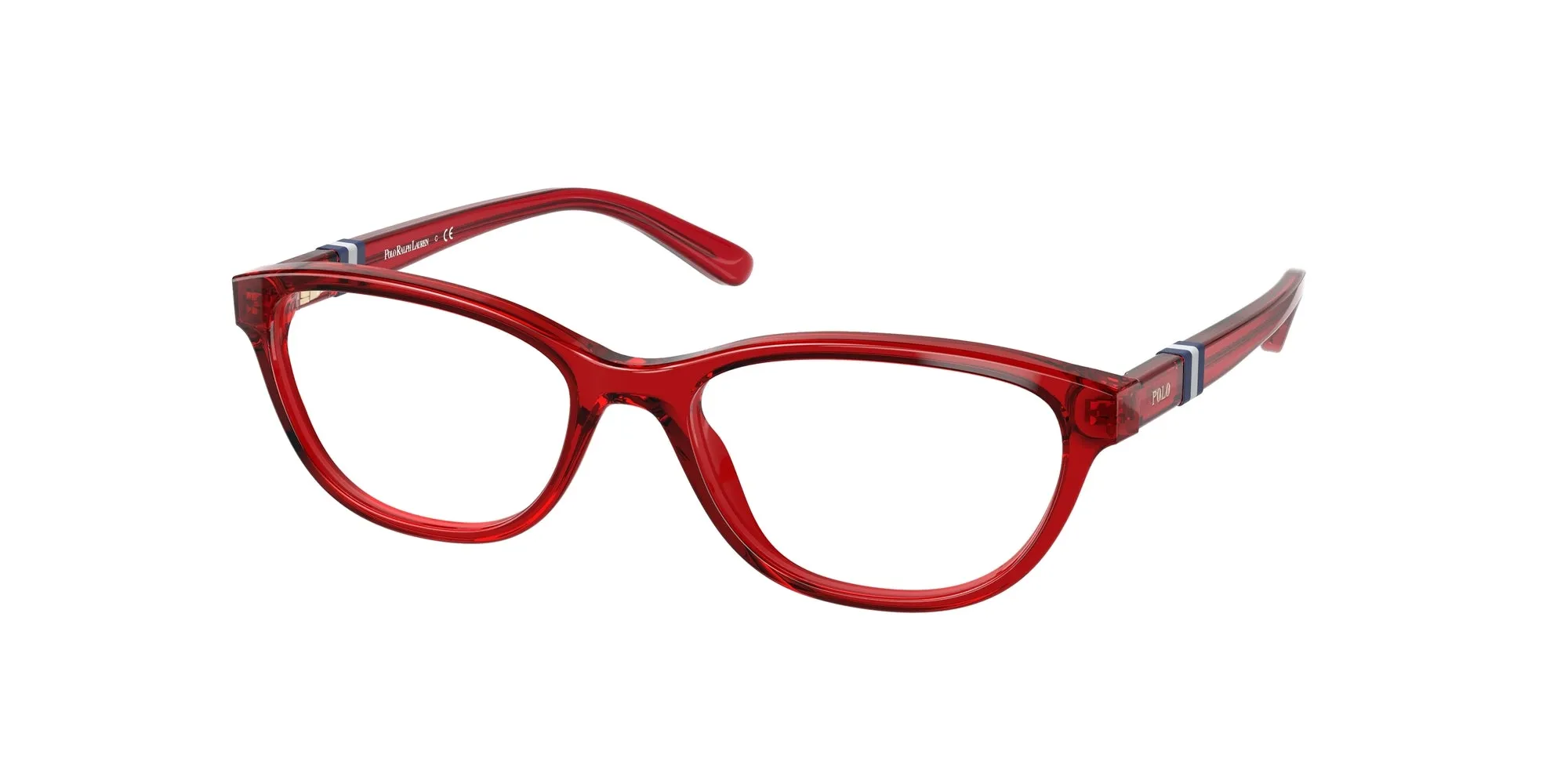 Polo Ralph Lauren PP8542 5458 Montature da vista Acetato Rosso Cat Eye Normale - immagine 1