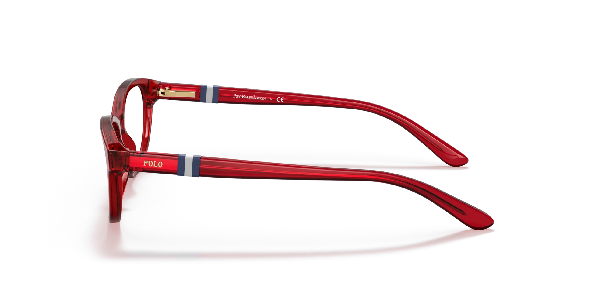 Polo Ralph Lauren PP8542 5458 Montature da vista Acetato Rosso Trasparente Cat Eye Normale - immagine 4