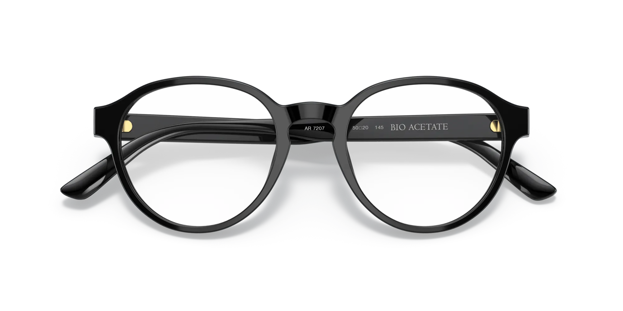 Giorgio Armani AR7207 5875 Montature da vista Acetato Nero Trasparente Pantos Normale - immagine 2