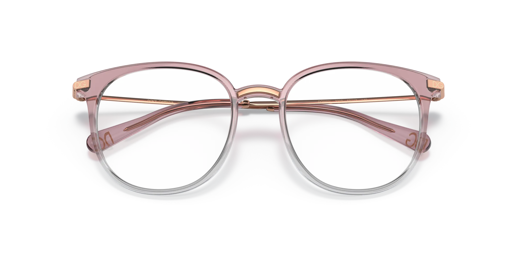 Dolce & Gabbana DG5071 3303 Montature da vista Iniettato Rosa Pantos Normale - immagine 2