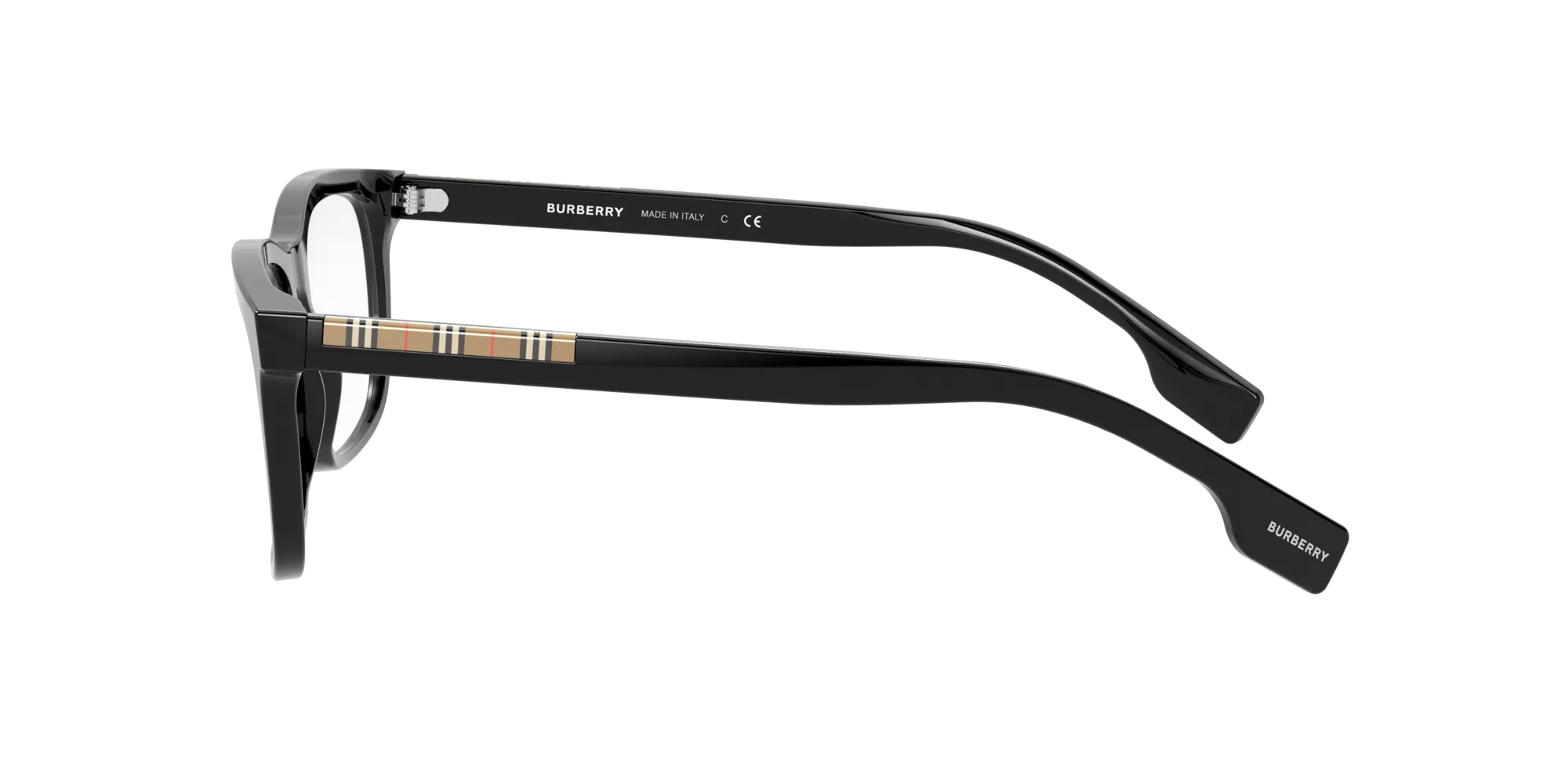 Burberry BE2334 ELM 3001 Montature da vista Acetato Nero Squadrata Normale - immagine 3