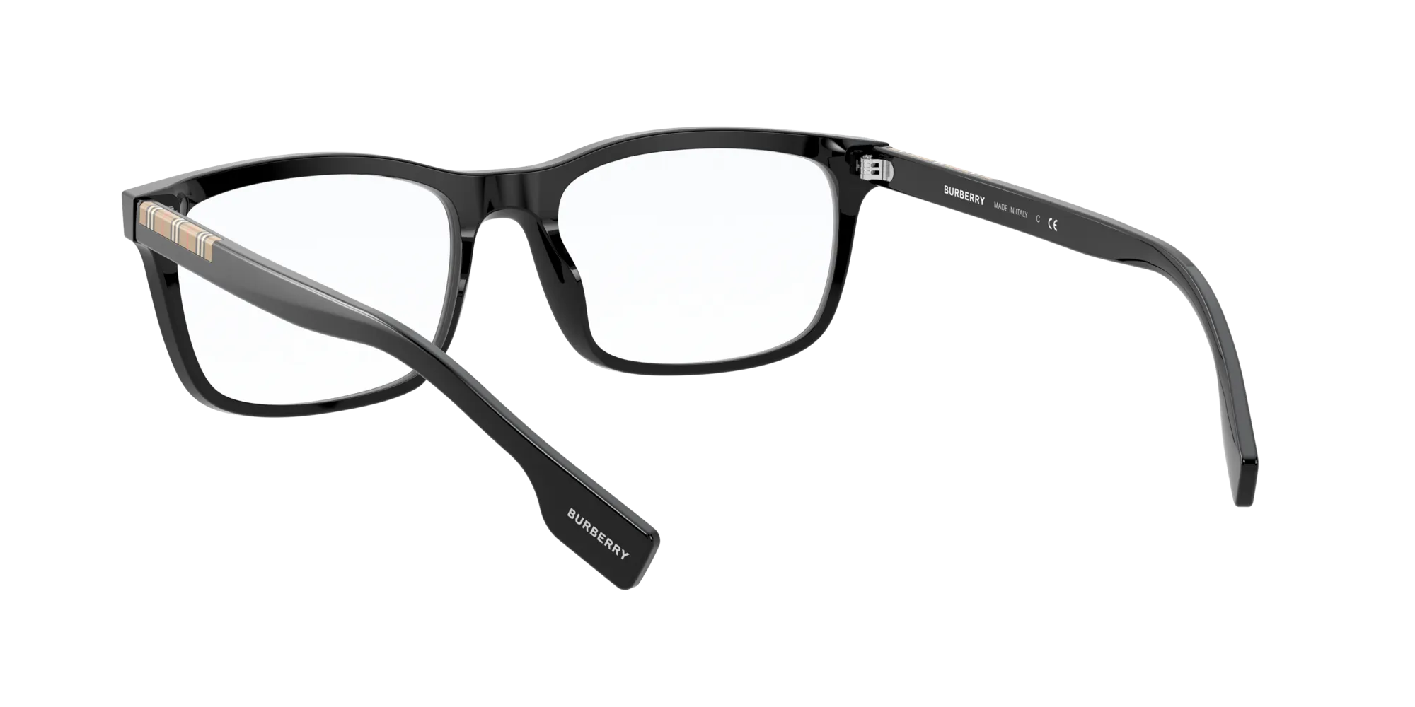 Burberry BE2334 ELM 3001 Montature da vista Acetato Nero Squadrata Normale - immagine 4